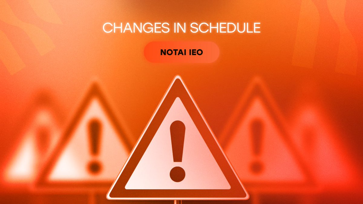QmallExchange's tweet image. 📢 Attention! The $NOTAI IEO on Qmall has been rescheduled

Due to technical reasons, we are announcing a new schedule for the IEO. Here are the new details for access:

⭐️ Ultra staking: September 9 at 11:40 UTC
⚡️ Pro staking: September 9 at 11:45 UTC
➕ Plus staking: September…