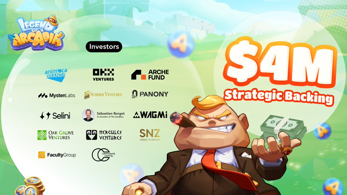 🙌 We’re excited to share that #LOA has secured $4M in strategic backing! Let’s give a big shoutout &amp; a virtual high-five to our amazing investors 🙌

<a href="/animocabrands/">Animoca Brands ✈️TOKEN2049 🏎️🏁</a> <a href="/OKX_Ventures/">OKX Ventures</a> <a href="/ArcheFund/">Arche Fund</a> @SummerEverest <a href="/Mysten_Labs/">MystenLabs.sui</a> <a href="/borgetsebastien/">Sebastien 🏞</a> <a href="/PANONYGroup/">PANONY</a> <a href="/Faculty__Group/">Faculty Group</a> <a href="/OakGroveVC/">Oak Grove Ventures</a>