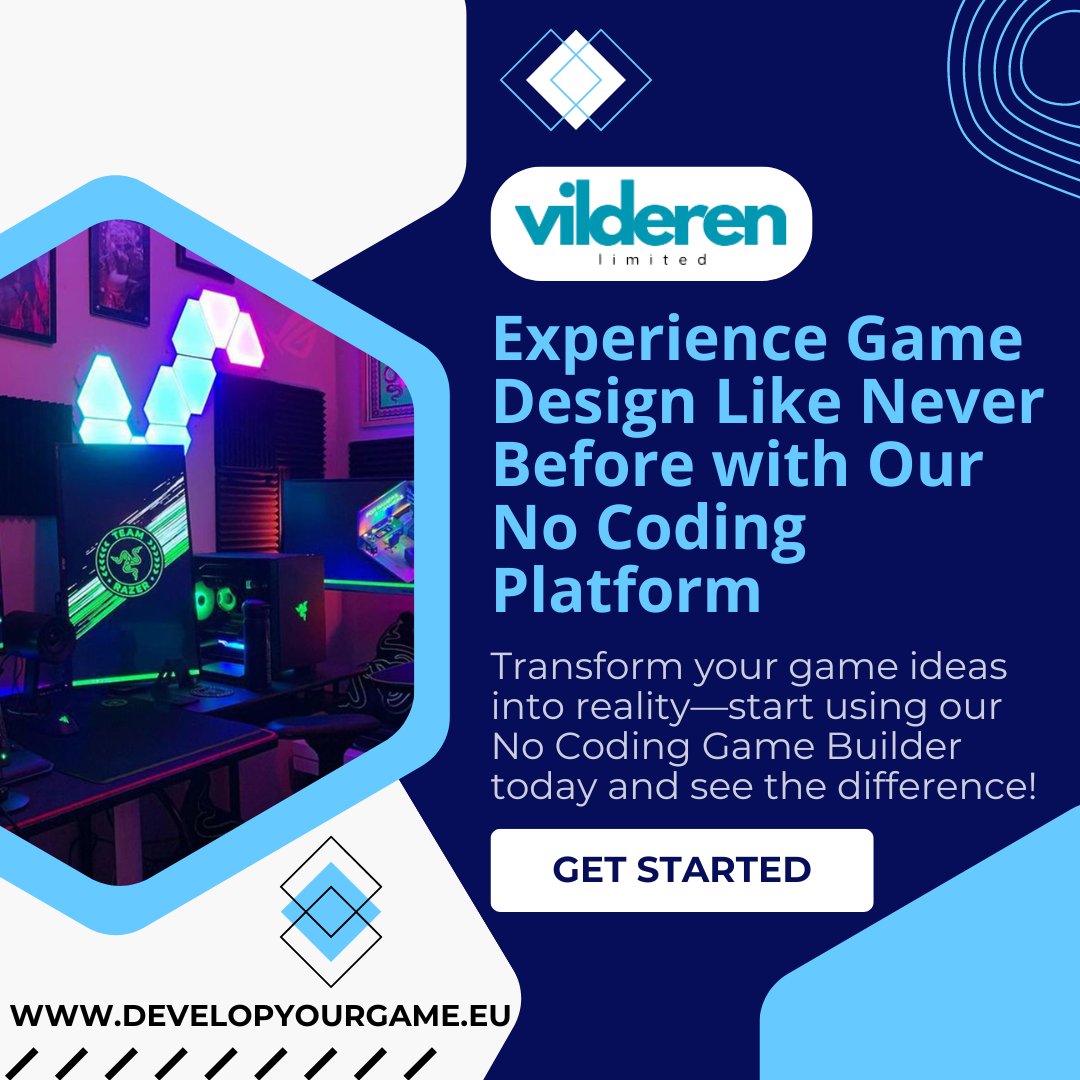 VilderenLtd's tweet image. Enjoy a user-friendly dashboard filled with powerful features that allow you to create stunning games without any coding knowledge.  #NoCodeGameDev #GameDesign
