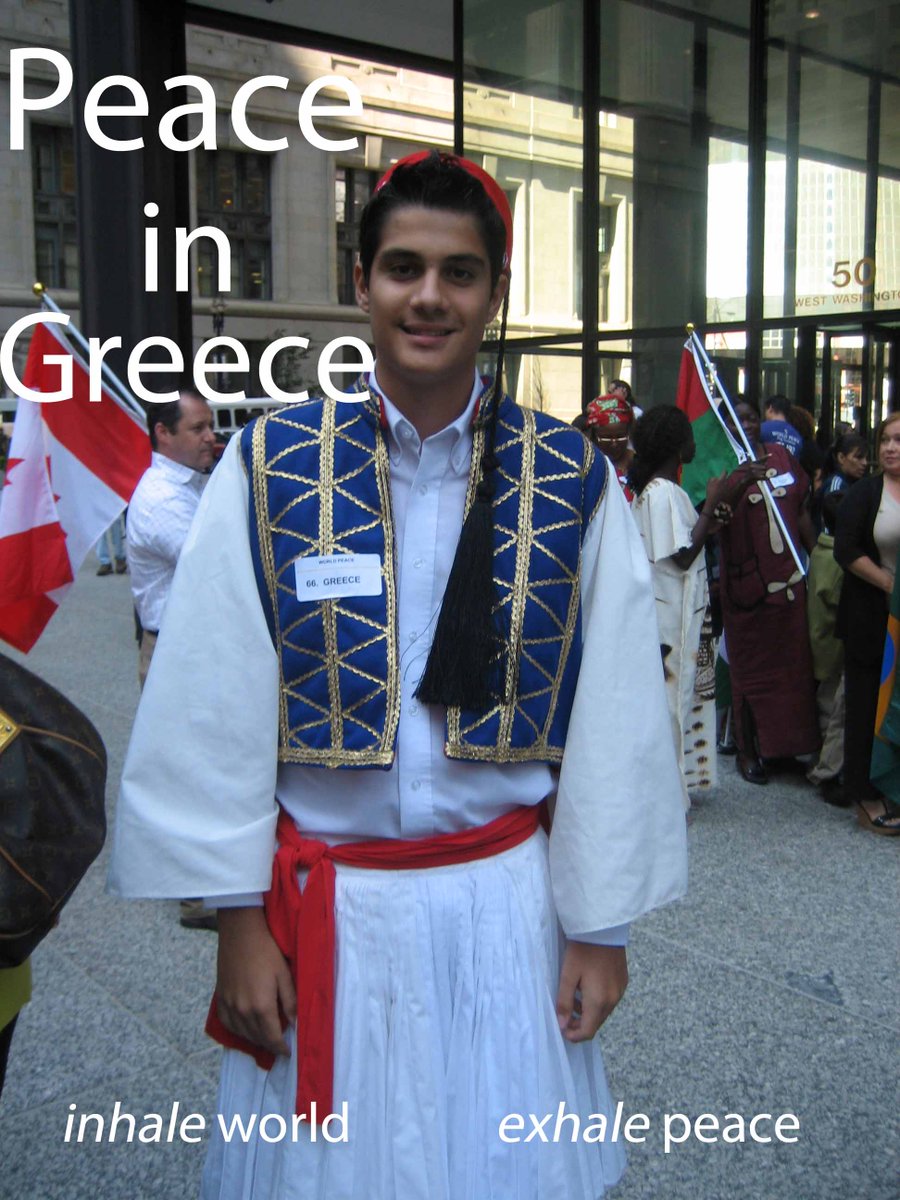 #CallToPeace! Join us in honoring one country daily, sending Peace and Love to Humanity. Peace in the Hellenic Republic! 
Join us for Peace Day in Daley Plaza on Monday Sept. 23rd at 11:30 AM peaceschool.org/peace-day
.
.
.
   #light #energy #greece
#inhaleworldexhalepeace
286
