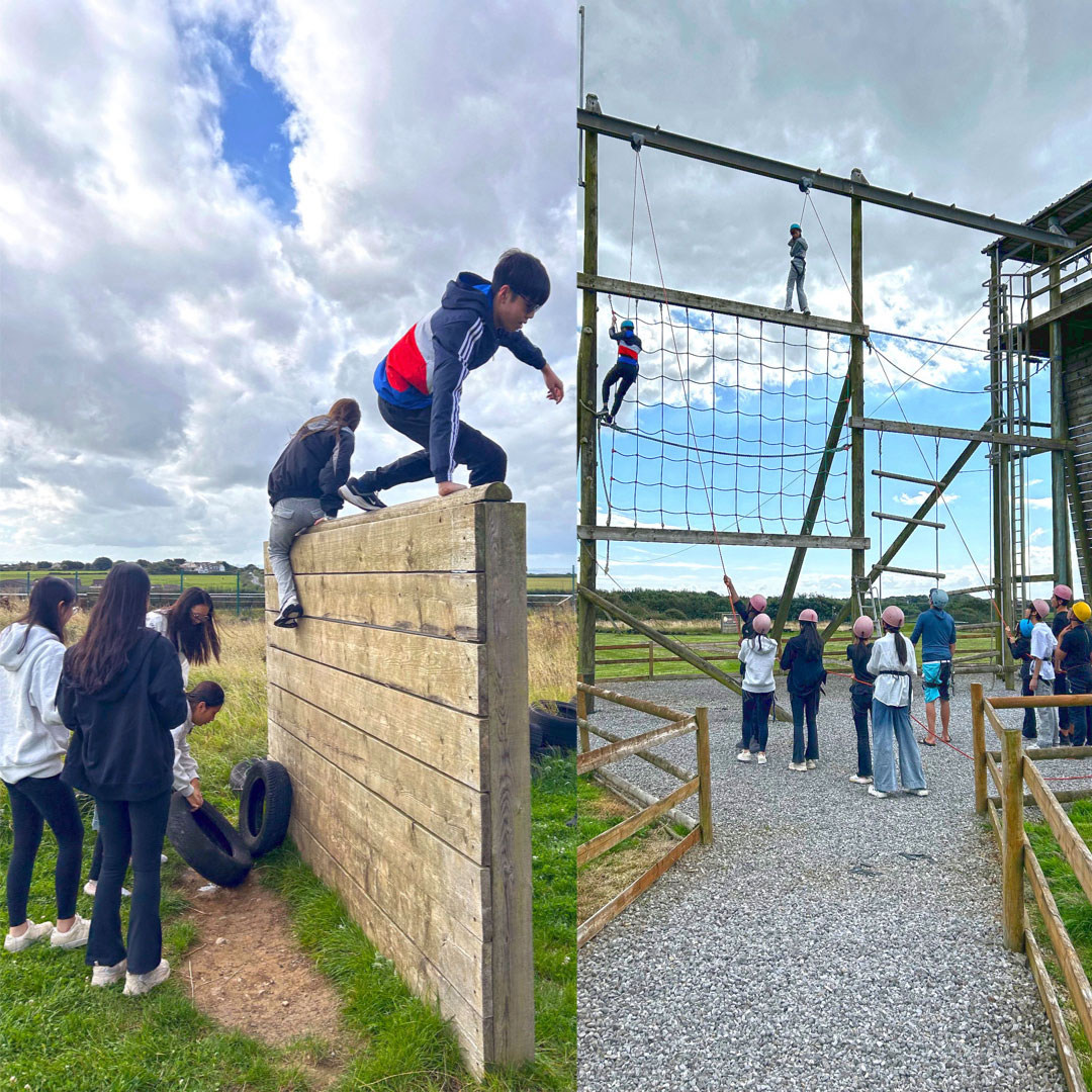 The new school year has now begun at CSFC. As part of the GCSE student induction, the new students had the opportunity last week to bond through team-building activities such as climbing, archery, an obstacle course, &amp; a scenic coastal walk to take in their new Welsh surroundings