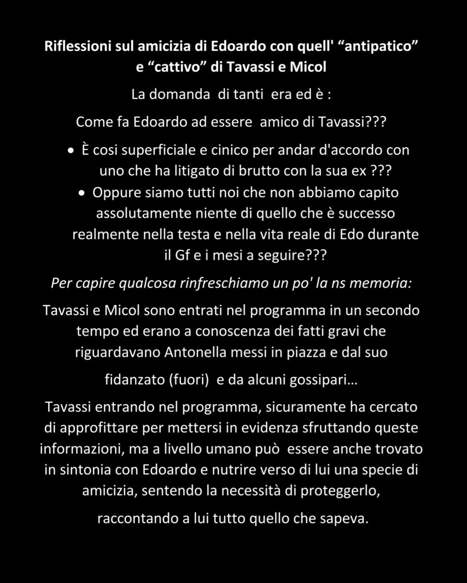Sonolibero2023's tweet photo. L'amicizia tra #drojette e #tavassi perché è così criticata?
Non sarebbe ora di rivalutarla e capire le ragioni di #drojette dal suo punto di vista???
#micol #incorvassi https://t.co/6PrWdfL3AB