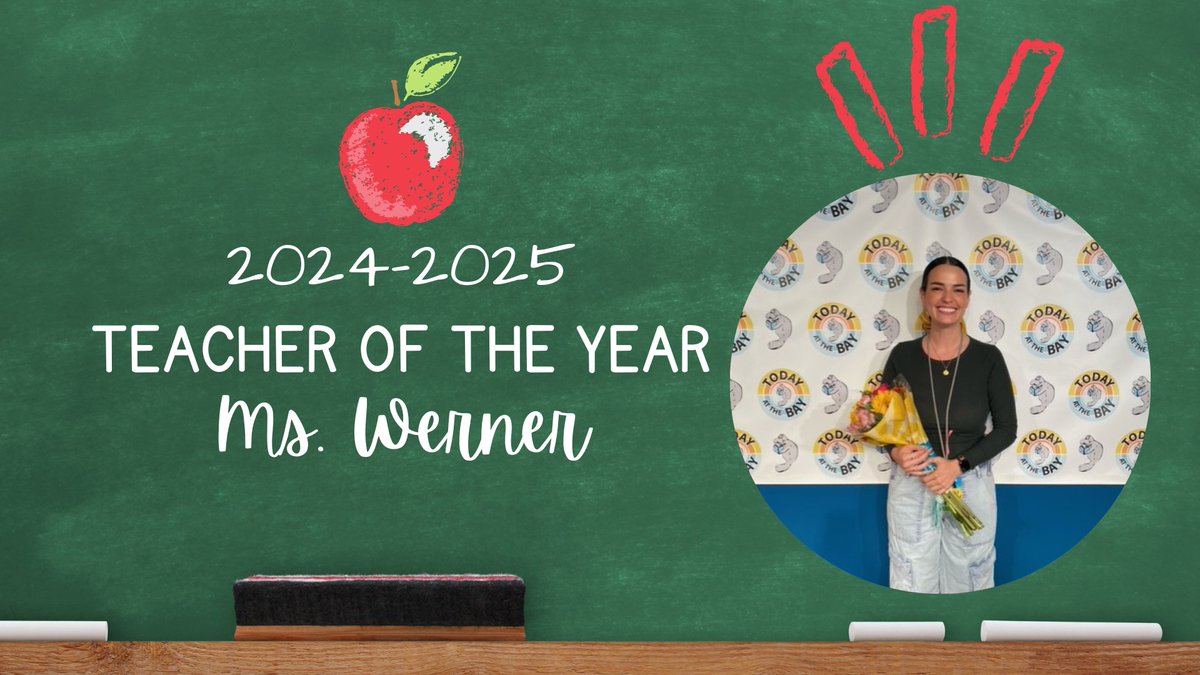 Congratulations to Manatee Bay's Teacher of the Year, Ms. Werner!