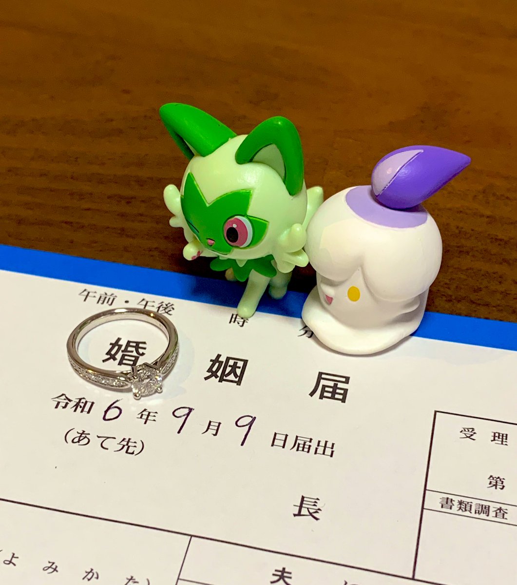 入籍しました。
名前の画数が一画増えます。