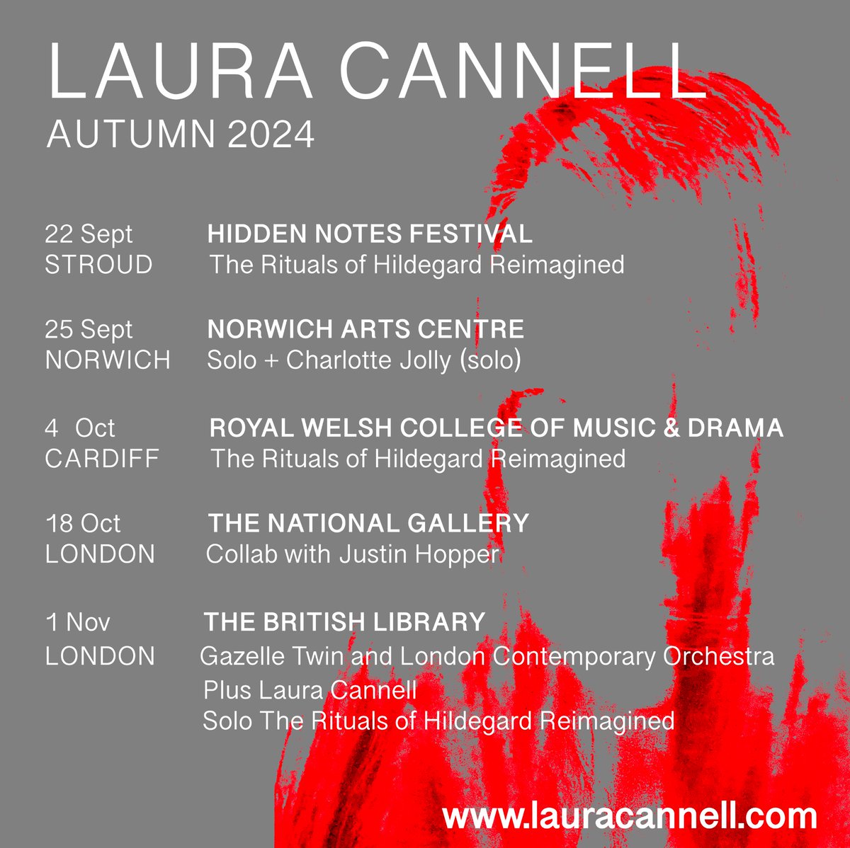 Laura Cannell (@laurarecorder) on Twitter photo LIVE DATES - I’ll be playing music from my new album The Rituals of Hildegard Reimagined & from my 2024 monthly series A Year of Lore. See you there 🩶 <a href="/RWCMD/">Royal Welsh College of Music & Drama</a> brawlrecords.bandcamp.com/album/the-ritu… LIVE DATES - I’ll be playing music from my new album The Rituals of Hildegard Reimagined & from my 2024 monthly series A Year of Lore. See you there 🩶 <a href="/RWCMD/">Royal Welsh College of Music & Drama</a> brawlrecords.bandcamp.com/album/the-ritu…
