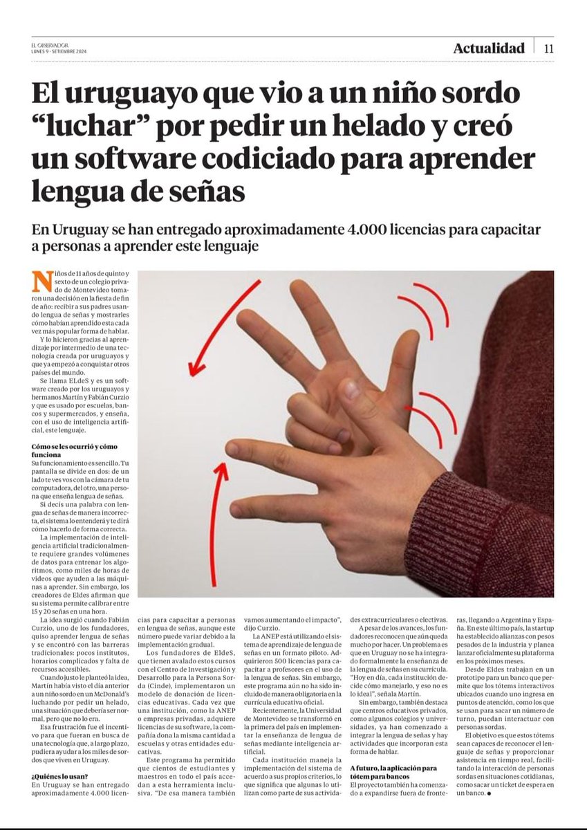 DrAndresPerezM's tweet photo. Buen día !!! Leyendo este artículo me acordé de ustedes @AleVolpe24 @jonathanpeluffo
Les comparto una noticia que me parece realmente fantástica, la iniciativa y uruguaya !!! https://t.co/b2VrO6jR4V