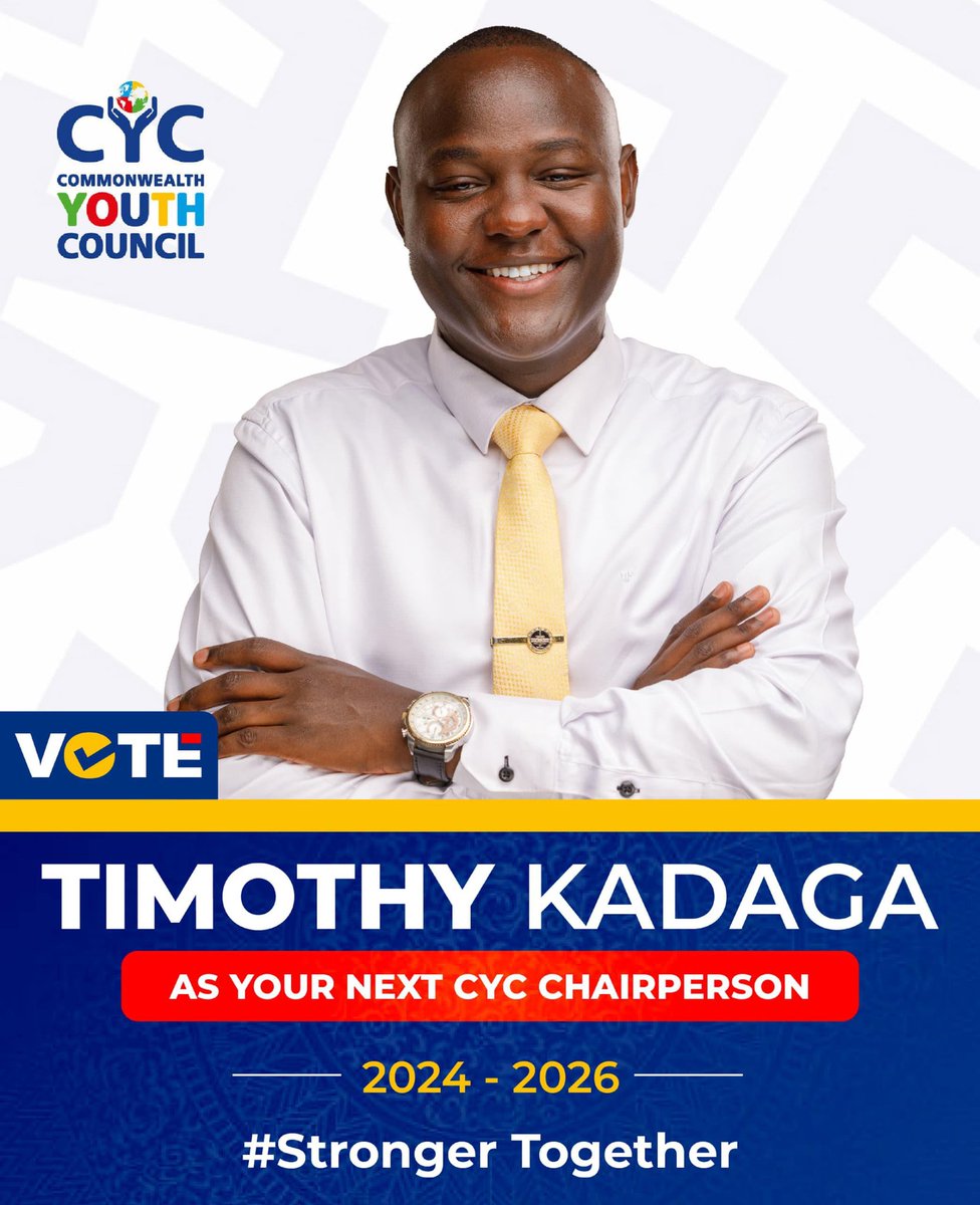 HamzahUpdates's tweet photo. The only youth leader we can trust for the Chairperson of the Commonwealth Youth Council is @timothy_kadaga.
His manifesto is built on our pillars of youth empowerment, inclusive leadership, and sustainable development.
#VoteTimothy #StrongerTogether https://t.co/gowSwjONZy