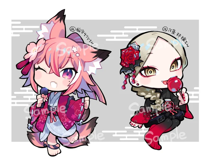 こちらVtuberさんのSDイラスト描かせていただいております!よろしくお願いいたします 