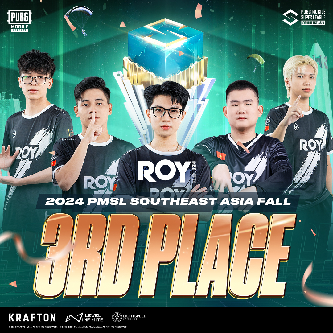 EsportsPUBGM's tweet photo. ๐Behold! VPE dominates with unrivaled strength as the champion of 2024 PMSL SEA FALL!
๐Congratulations to the runner-up, DX, and the third-place team, ROY, for their excellent performance.
#PUBGMOBILE #PUBGMOBILEESPORTS #PMSL #PMSL2024 #PMSLSEA https://t.co/O9S2fu15s4