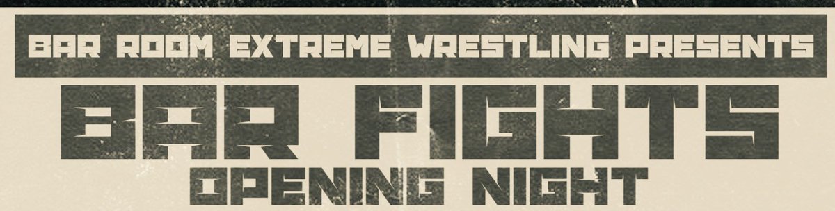SCUMMovement's tweet photo. Sneak peak at the first show titles “BAR FIGHTS - OPENING NIGHT”! #BREW #BARFIGHTS #OPENINGNIGHT https://t.co/i2ohBMiEzL