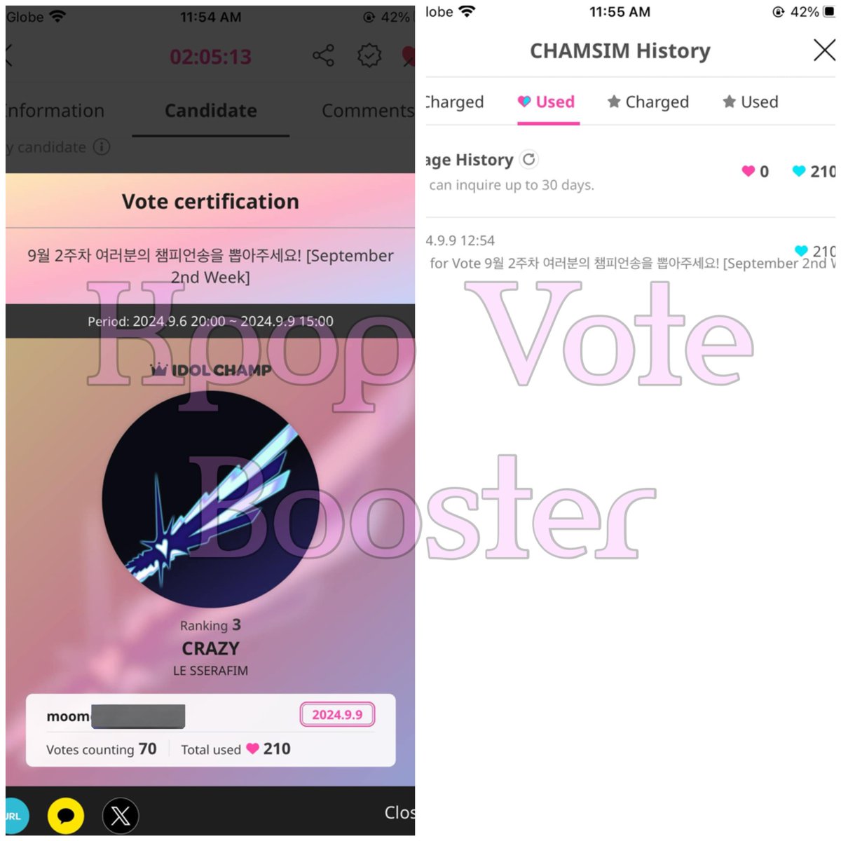 BoosterVote's tweet photo. FREE V0TES
462 🩵 in IC - SH0W C for #LESSERAFIM
#KVBProofs https://t.co/ElByXeaknu