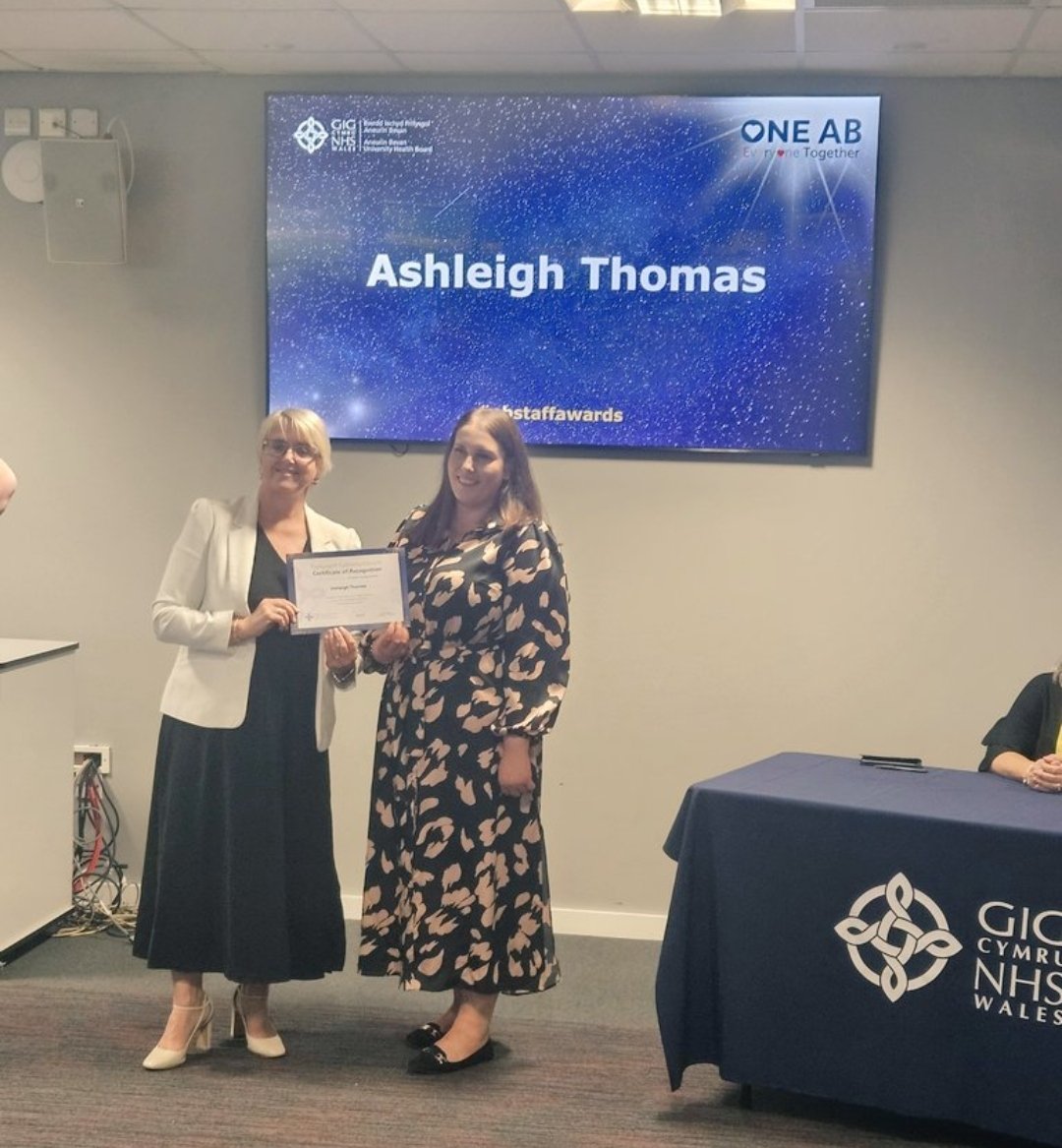 ABUHB Specialist Palliative Care Team (@abuhbspc) on Twitter photo So proud of <a href="/AshleighThomas9/">Ashleigh Thomas</a> Team Lead CNS who was nominated for patient choice award 👏👏 Lovely recognisition of great #patientcare. <a href="/CEOabuhb/">Nicola Prygodzicz</a> <a href="/AneurinBevanUHB/">Aneurin Bevan University Health Board</a> So proud of <a href="/AshleighThomas9/">Ashleigh Thomas</a> Team Lead CNS who was nominated for patient choice award 👏👏 Lovely recognisition of great #patientcare. <a href="/CEOabuhb/">Nicola Prygodzicz</a> <a href="/AneurinBevanUHB/">Aneurin Bevan University Health Board</a>