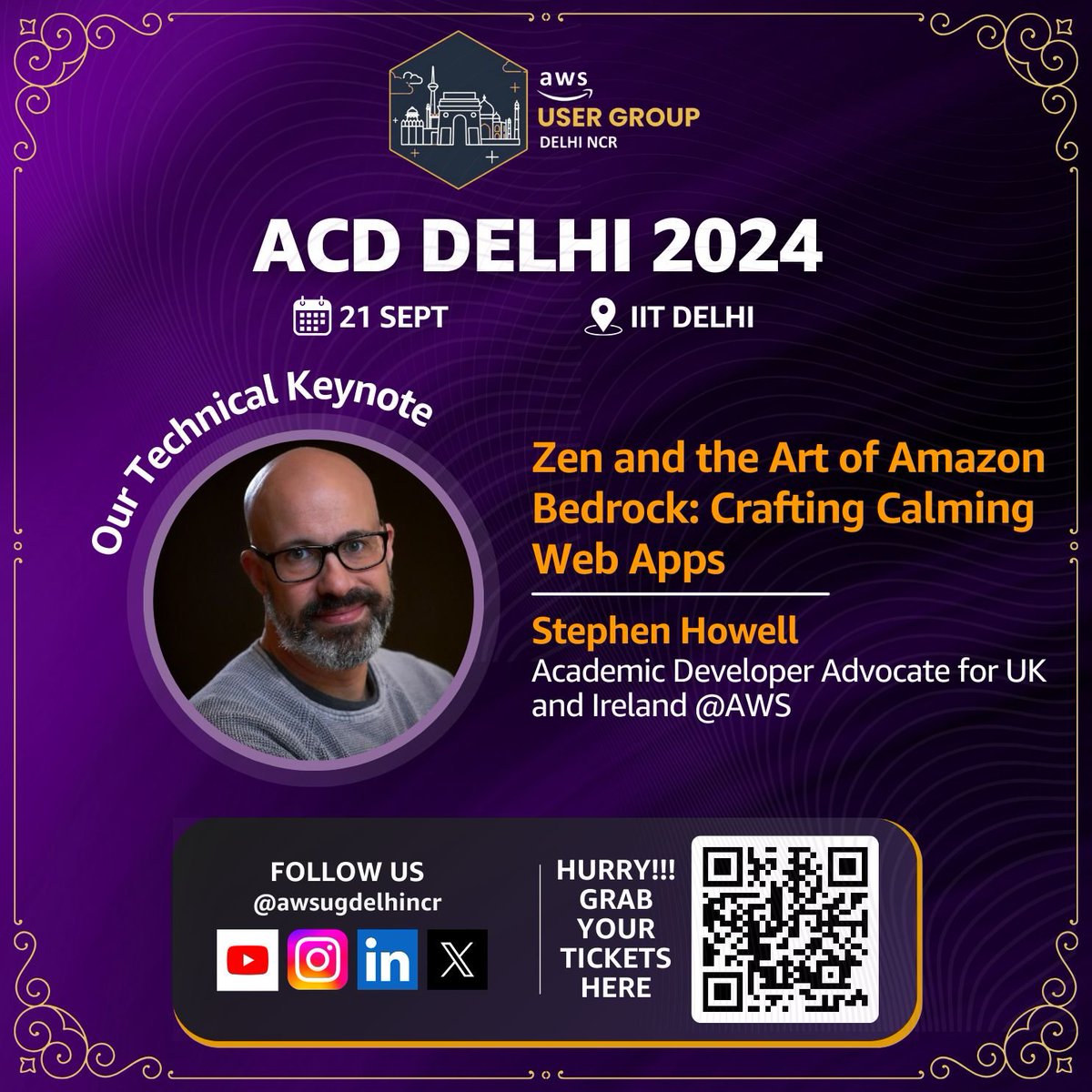 AWS User Group - Delhi NCR (@awsugdelhincr) on Twitter photo ๐ ๐ญ๐ฒ๐ป ๐ฎ๐ป๐ฑ ๐๐ต๐ฒ ๐๐ฟ๐ ๐ผ๐ณ ๐๐บ๐ฎ๐๐ผ๐ป ๐๐ฒ๐ฑ๐ฟ๐ผ๐ฐ๐ธ: ๐๐ฟ๐ฎ๐ณ๐๐ถ๐ป๐ด ๐๐ฎ๐น๐บ๐ถ๐ป๐ด ๐ช๐ฒ๐ฏ ๐๐ฝ๐ฝ๐
Weโre excited to share that Stephen Howell, Developer Advocate for UK & Ireland at AWS, will be delivering the technical keynote at #ACDDelhi2024
#AWSDeewanoKiDilli ๐ ๐ญ๐ฒ๐ป ๐ฎ๐ป๐ฑ ๐๐ต๐ฒ ๐๐ฟ๐ ๐ผ๐ณ ๐๐บ๐ฎ๐๐ผ๐ป ๐๐ฒ๐ฑ๐ฟ๐ผ๐ฐ๐ธ: ๐๐ฟ๐ฎ๐ณ๐๐ถ๐ป๐ด ๐๐ฎ๐น๐บ๐ถ๐ป๐ด ๐ช๐ฒ๐ฏ ๐๐ฝ๐ฝ๐
Weโre excited to share that Stephen Howell, Developer Advocate for UK & Ireland at AWS, will be delivering the technical keynote at #ACDDelhi2024
#AWSDeewanoKiDilli