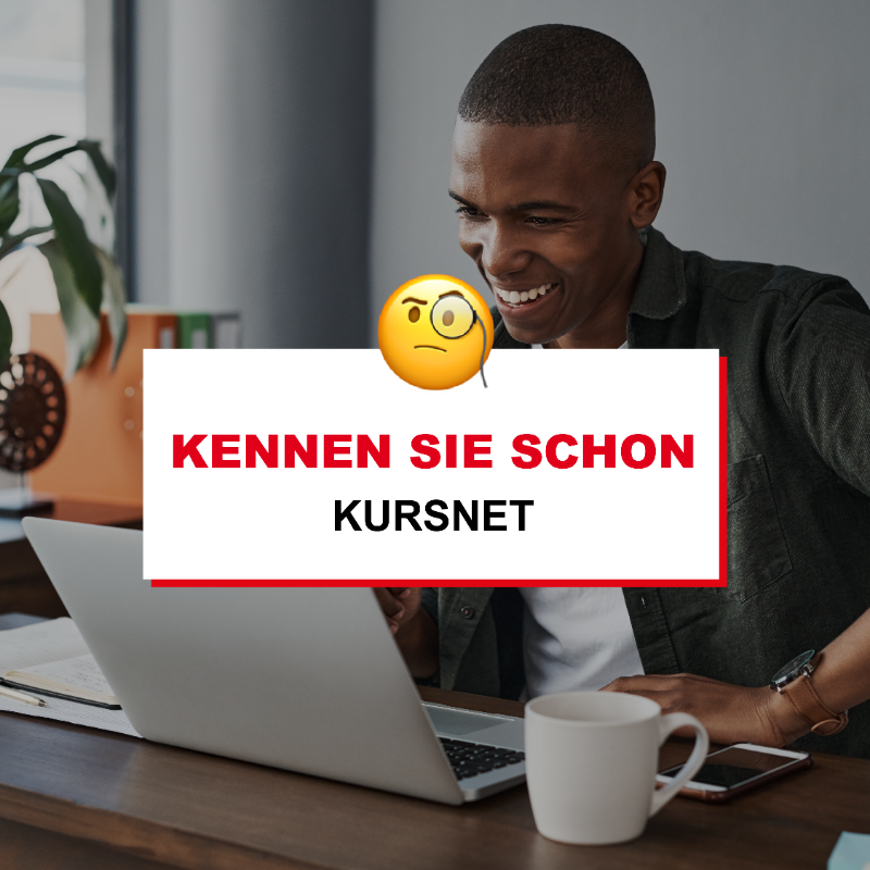 Bundesagentur's tweet photo. Was verbirgt sich hinter KURSNET? 🤔
🔎 Ausbildung, Weiterbildung, Vorbereitung auf den Beruf, begleitende Hilfen oder Sprachkurse – die Möglichkeiten sind vielfältig! Finden Sie mit #KURSNET passende Angebote in Ihrer Region. #bringtweiter