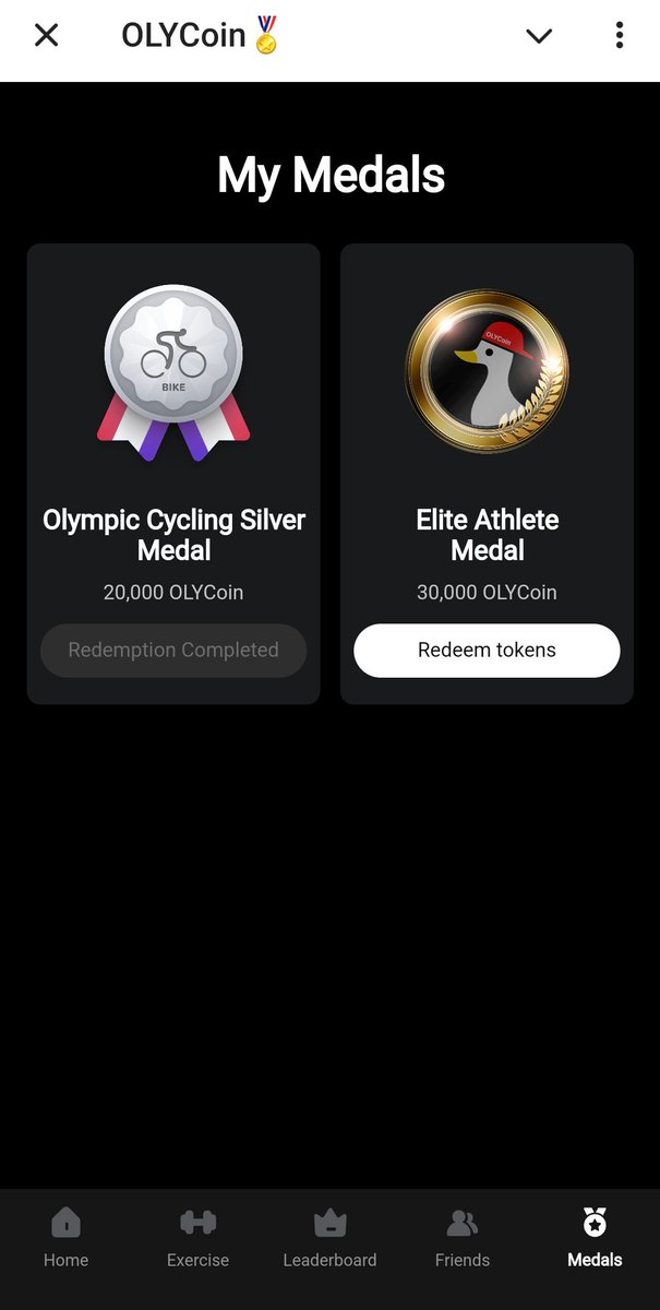 อัพเดทจาก OlyCoin 
ใครสะสม Medal ครบแล้ว ตอนนี้กดรับ $OLYCoin ได้แล้วนะ 🪂

อย่าลืมไปกดรับกันด้วยนะครับ