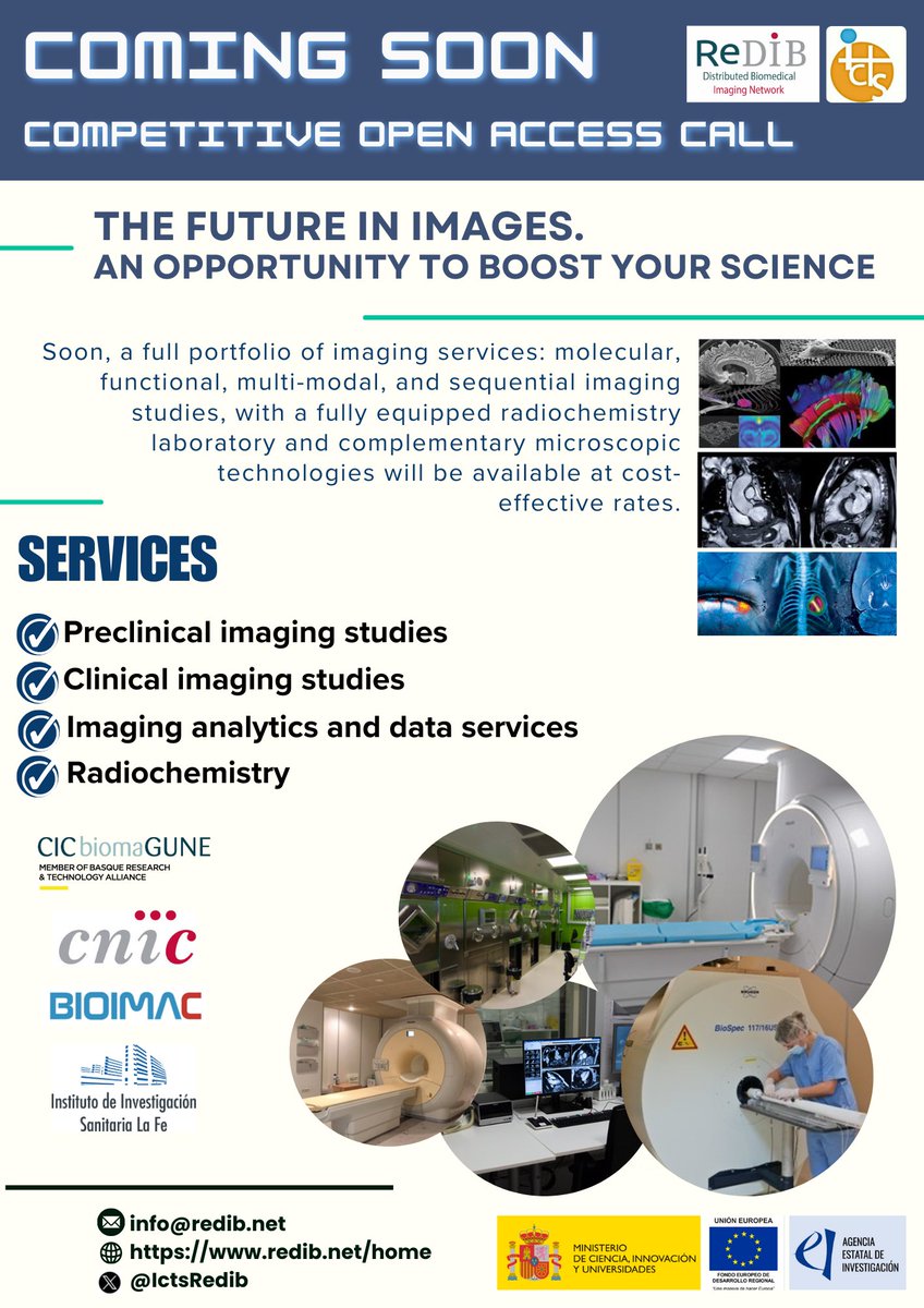 ReDIB - ICTS (@ictsredib) on Twitter photo Coming soon, competitive open access call !!!
<a href="/balbella/">Beatriz Albella Rdgz</a> <a href="/CNIC_CARDIO/">CNIC</a> <a href="/CICbiomaGUNE/">CIC biomaGUNE</a>
<a href="/unicomplutense/">Complutense</a> <a href="/HospitalLaFe/">HospitalLaFe</a> #ICTSNews Coming soon, competitive open access call !!!
<a href="/balbella/">Beatriz Albella Rdgz</a> <a href="/CNIC_CARDIO/">CNIC</a> <a href="/CICbiomaGUNE/">CIC biomaGUNE</a>
<a href="/unicomplutense/">Complutense</a> <a href="/HospitalLaFe/">HospitalLaFe</a> #ICTSNews