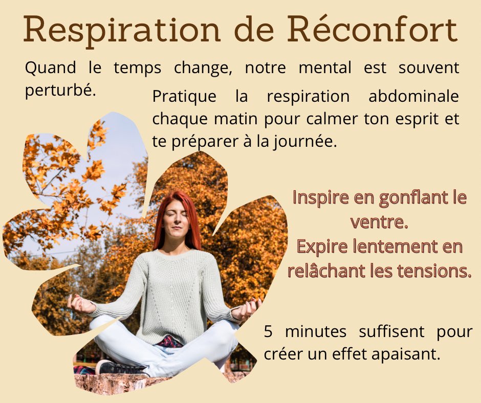 JesSophro's tweet photo. 🍁Découvre dans ce carrousel 5 rituels simples en #sophrologie et #naturopathie pour aborder l'#automne en pleine forme. Prêt.e à te ressourcer ? Swipe pour découvrir mes astuces ! 👇 
#jessicasophrologuenaturelle #sophrologue #Nantes #septembre https://t.co/MBKXhfBKvL