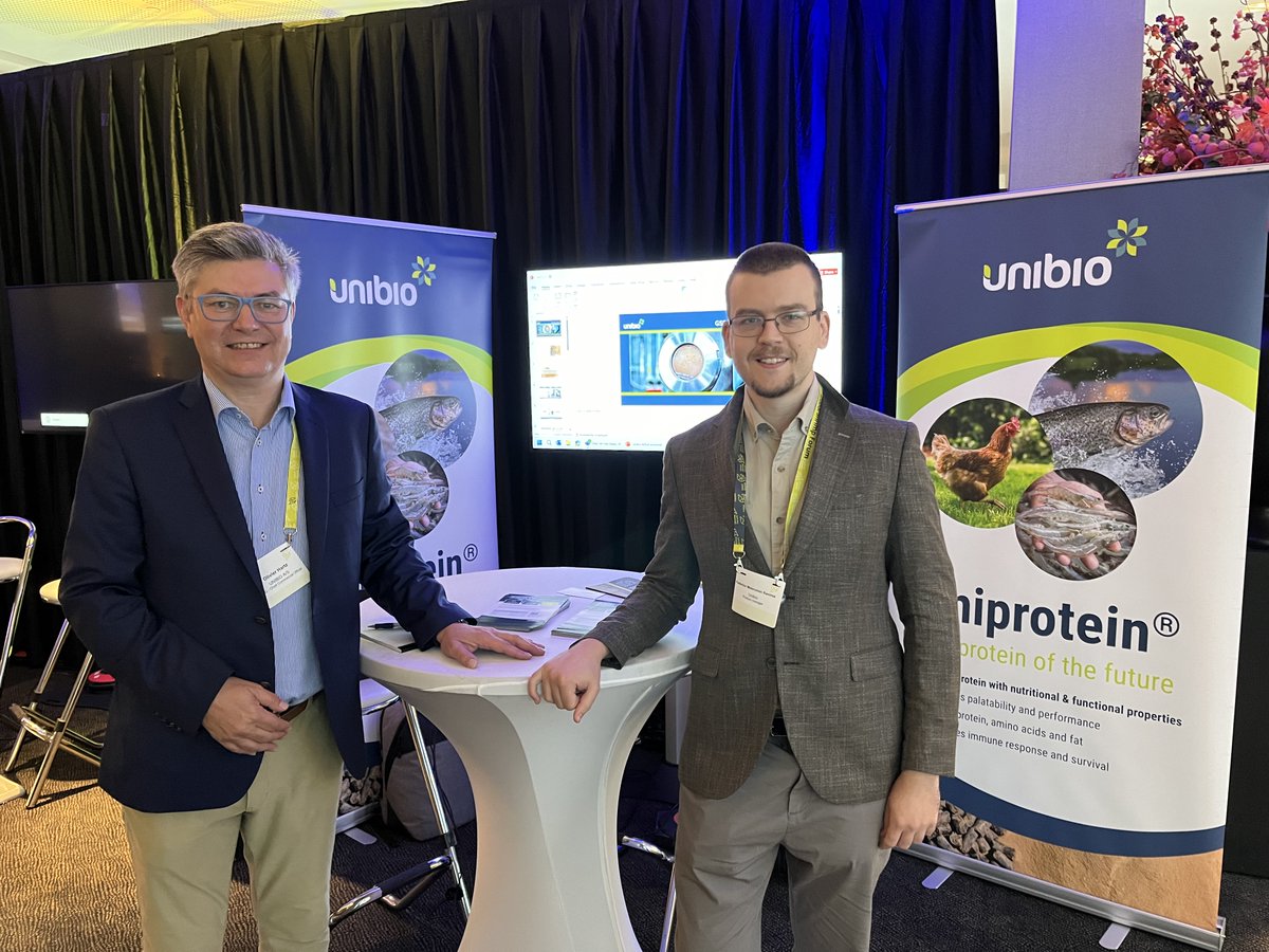Another productive year at the Shrimp Forum🌍! CCO, Olivier Hartz and Dr. Federico Melenchón Ramírez were able to connect and speak with attendees from all over the world—discussing Uniprotein's® role in the future of not only shrimp farming, but in aquaculture as a whole.