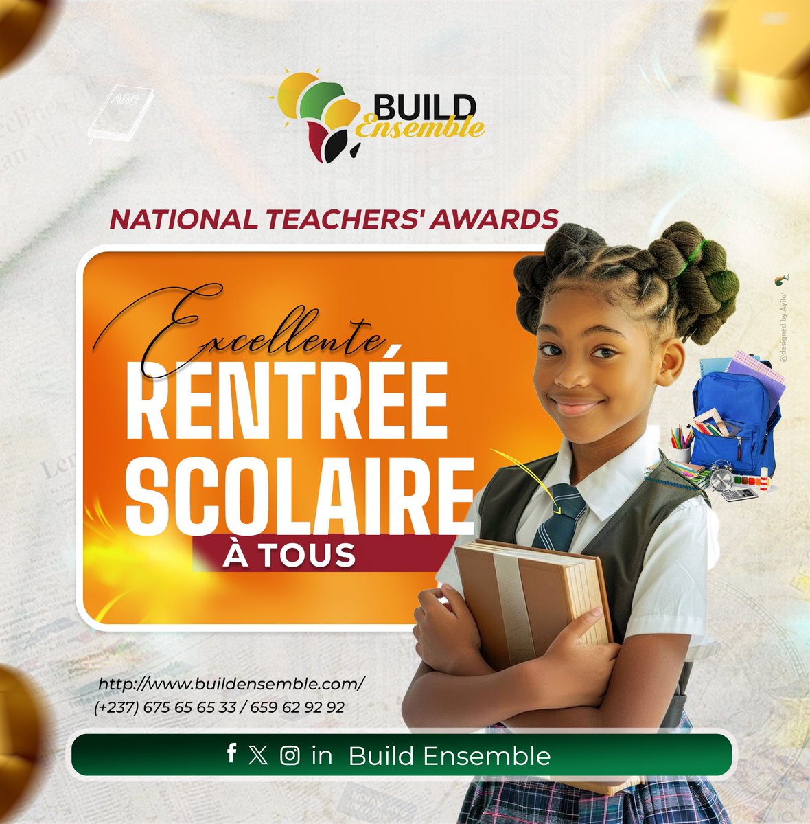 Ensemble_237's tweet photo. 📚 Bonne rentrée à tous !
C'est reparti pour une nouvelle année de découvertes et de nouveaux projets !
Bonne chance à tous ! ✨
📚 Happy Back to School Everyone!
It's that time of the year again! A new season of learning and exciting projects awaits.
✨ Good luck to all! https://t.co/bpPGmiceiY
