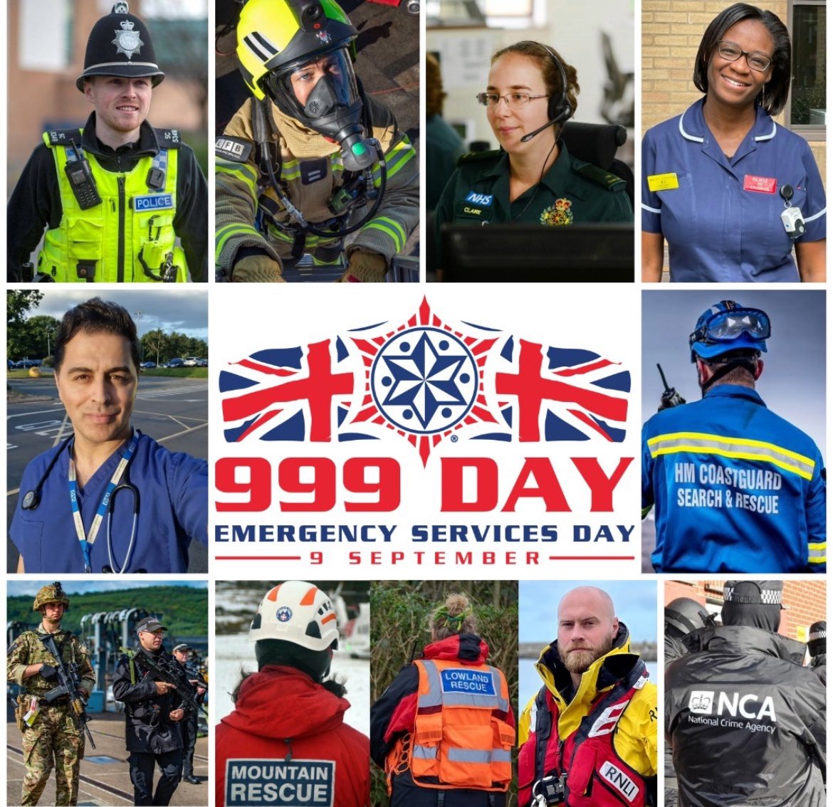 Today is Emergency Services Day (#999Day). Thank you to the 2 million people working and volunteering across the NHS and emergency services. From the 250,000 first responders who run towards danger, to hospital staff and personnel behind the scenes. We are indebted to you all.