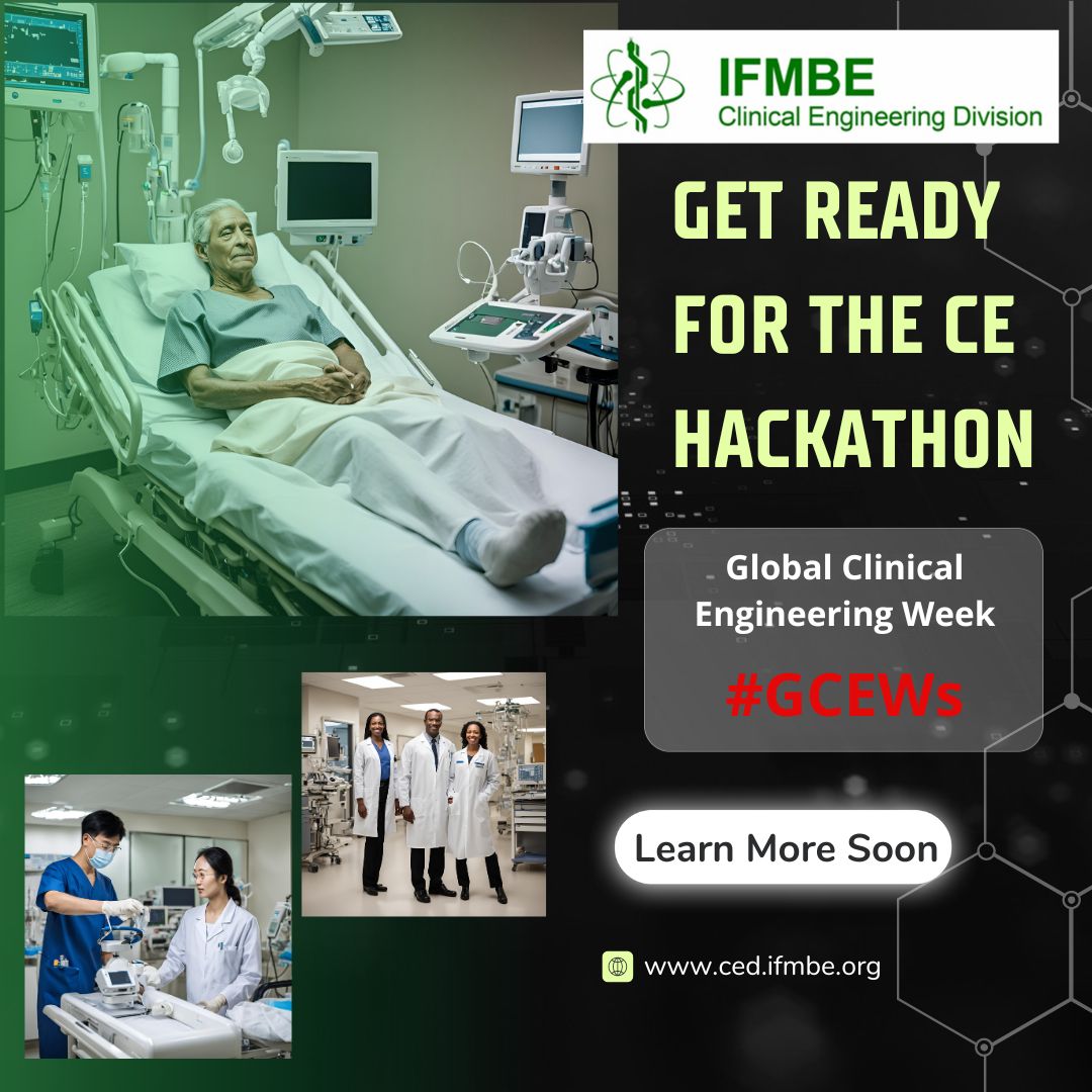 𝟐𝟎𝟐𝟒 𝐆𝐥𝐨𝐛𝐚𝐥 𝐂𝐄 𝐖𝐞𝐞𝐤

We are excited to announce the 𝗖𝗹𝗶𝗻𝗶𝗰𝗮𝗹 𝗘𝗻𝗴𝗶𝗻𝗲𝗲𝗿𝗶𝗻𝗴 𝗛𝗮𝗰𝗸𝗮𝘁𝗵𝗼𝗻 —a worldwide event designed to foster innovation and collaboration in solving the pressing challenges faced by the field today.

More information soon!