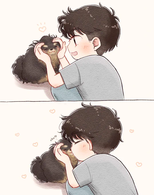🐶♡
#Taehyung #Yeontan 