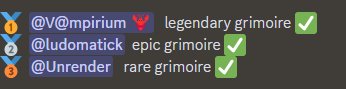 whitweddn's tweet photo. Merci la Team @cryptocademia_ pour ce Grimoire Légendaire 🎁🥳🎁
Je vais pouvoir Bosster mon Heroes sur Legend of Karnoa 👍
Pour rejoindre le Zealy #Cryptocademia https://t.co/aW6F6lPWFD https://t.co/ZR0n2Av3aJ