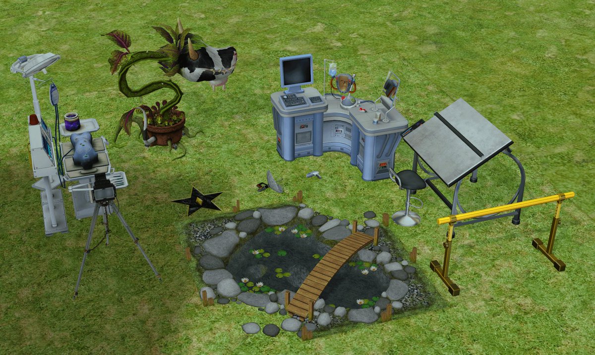 Sims_Nostalgia's tweet photo. Do you remember the career reward objects in The Sims 2? https://t.co/yET5iZe7u8