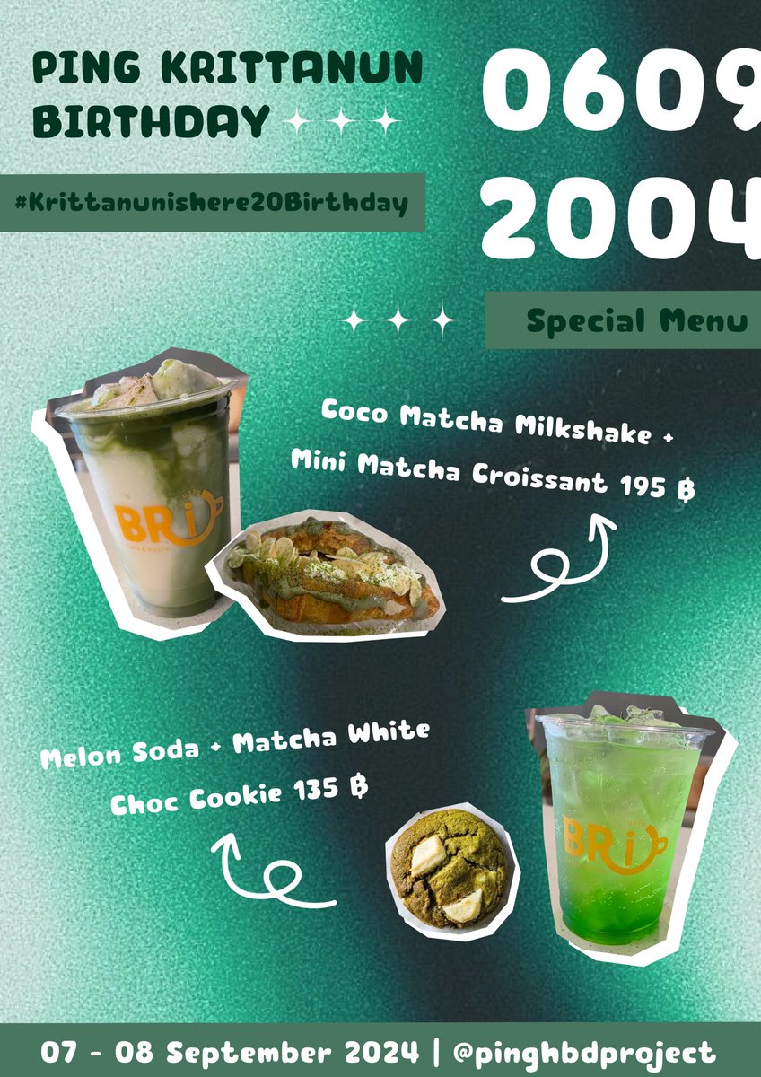 #Krittanunishere20Birthday💚✨ tweet media