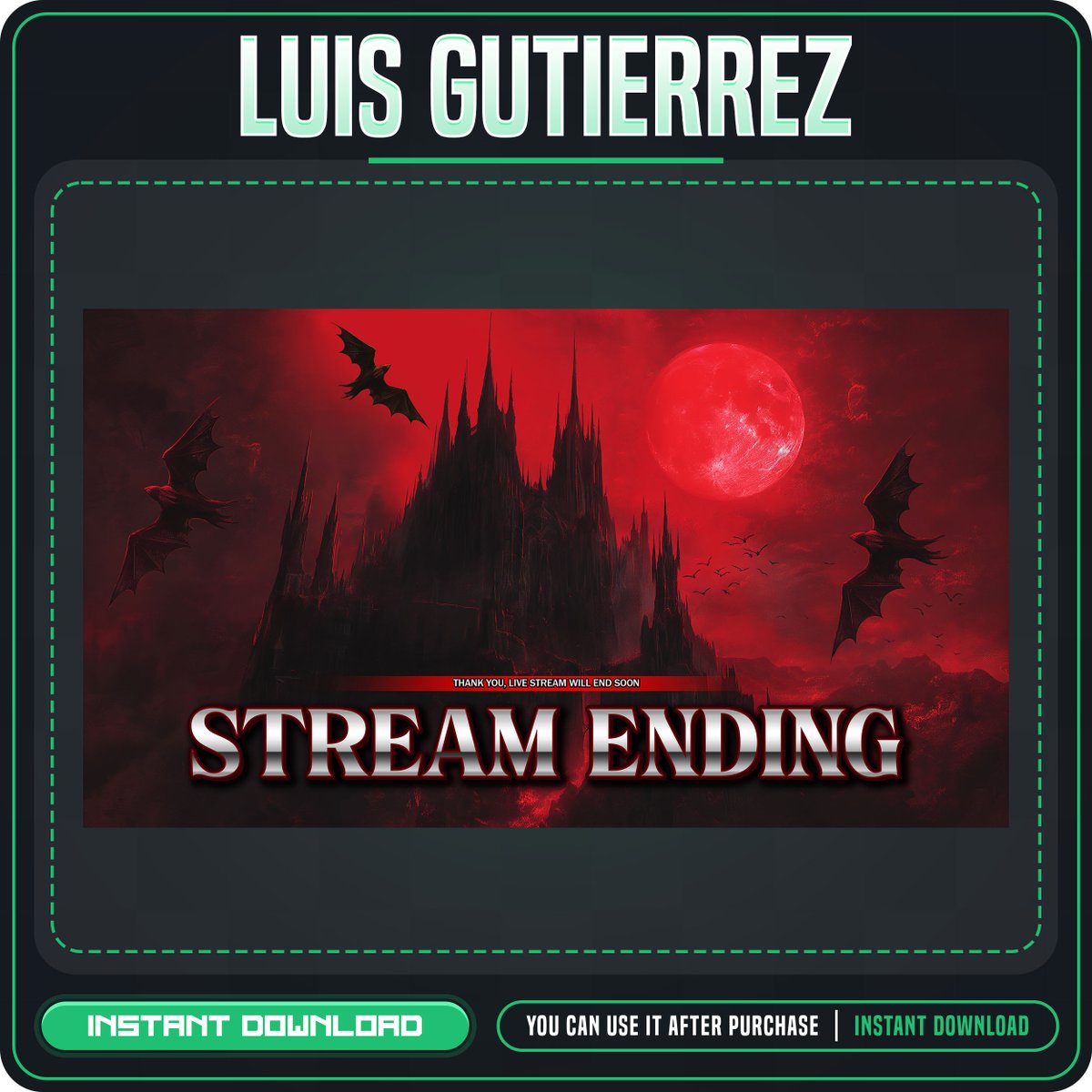MegastreamGFX's tweet image. Halloween Theme Screen for Mr Luis 🦇🦇🎃

Thank you so much for trust your project with @MegastreamGFX🫶

Check this out!!👇👇
etsy.com/shop/Megastrea…

#Screen #CustomScreen #Overlaypackage #Opencommission #StreamPackage #Digitalart #HalloweeenScreen #TwitchScreen #HorrorScreen