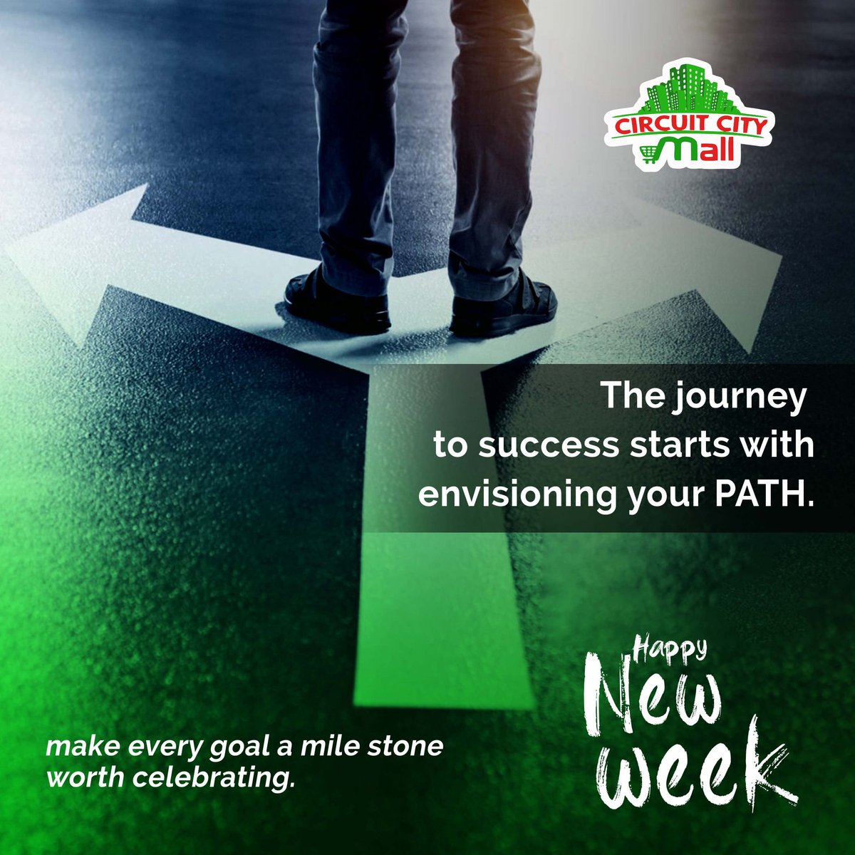 Every great journey begins with a vision of where you want to go. 

🌟 As you step into this new week, envision your path to success and make every goal a milestone worth celebrating. 

💼✨ Your future is built today—one step at a time! Let's make it count! 

#MondayMotivation