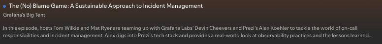 Look, mam, I've made it to Spotify 🥳

Thanks, <a href="/grafana/">Grafana</a> for having me on-air 🙏

open.spotify.com/episode/3hBjif…