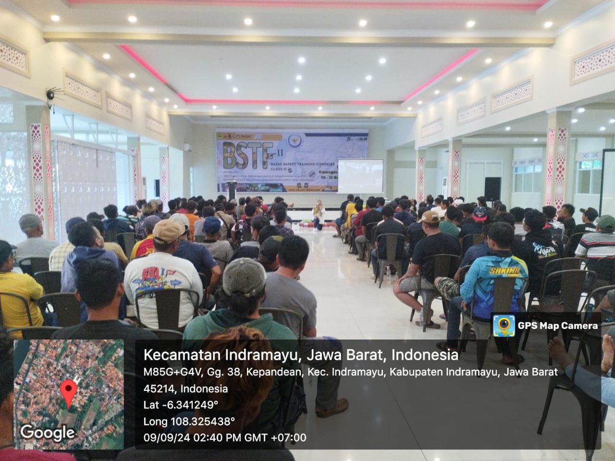 yogi setia apriyandi (@yogihamdan) on Twitter photo Senin, (09/09/24), Luhkan Kab Indramayu, Yogi Setia , Pendampingan pelatihan Basic Safety Training Fisheries II dan pembuatan buku pelaut bagi nelayan 30GT > gelombang II di Kab. Indramayu
#Luhlapor
#GiatLuhkanSatminkalBogor
<a href="/brpbatpp_bogor/">BPPSDM_brpbatpp</a> <a href="/pusluh_bppsdm/">bppsdm_pusluh</a> <a href="/kotaindramayu/">Kabupaten Indramayu</a> Senin, (09/09/24), Luhkan Kab Indramayu, Yogi Setia , Pendampingan pelatihan Basic Safety Training Fisheries II dan pembuatan buku pelaut bagi nelayan 30GT > gelombang II di Kab. Indramayu
#Luhlapor
#GiatLuhkanSatminkalBogor
<a href="/brpbatpp_bogor/">BPPSDM_brpbatpp</a> <a href="/pusluh_bppsdm/">bppsdm_pusluh</a> <a href="/kotaindramayu/">Kabupaten Indramayu</a>