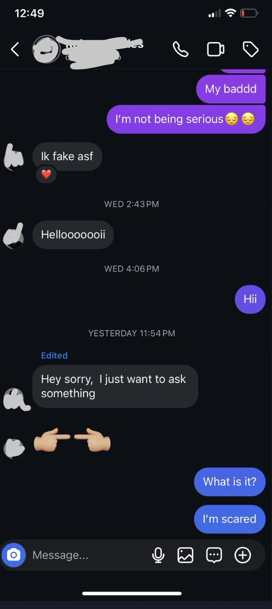 I hate when people do this cause now I’m sweating and I can’t sleep anymore😒 like just say it all in one message ima kms