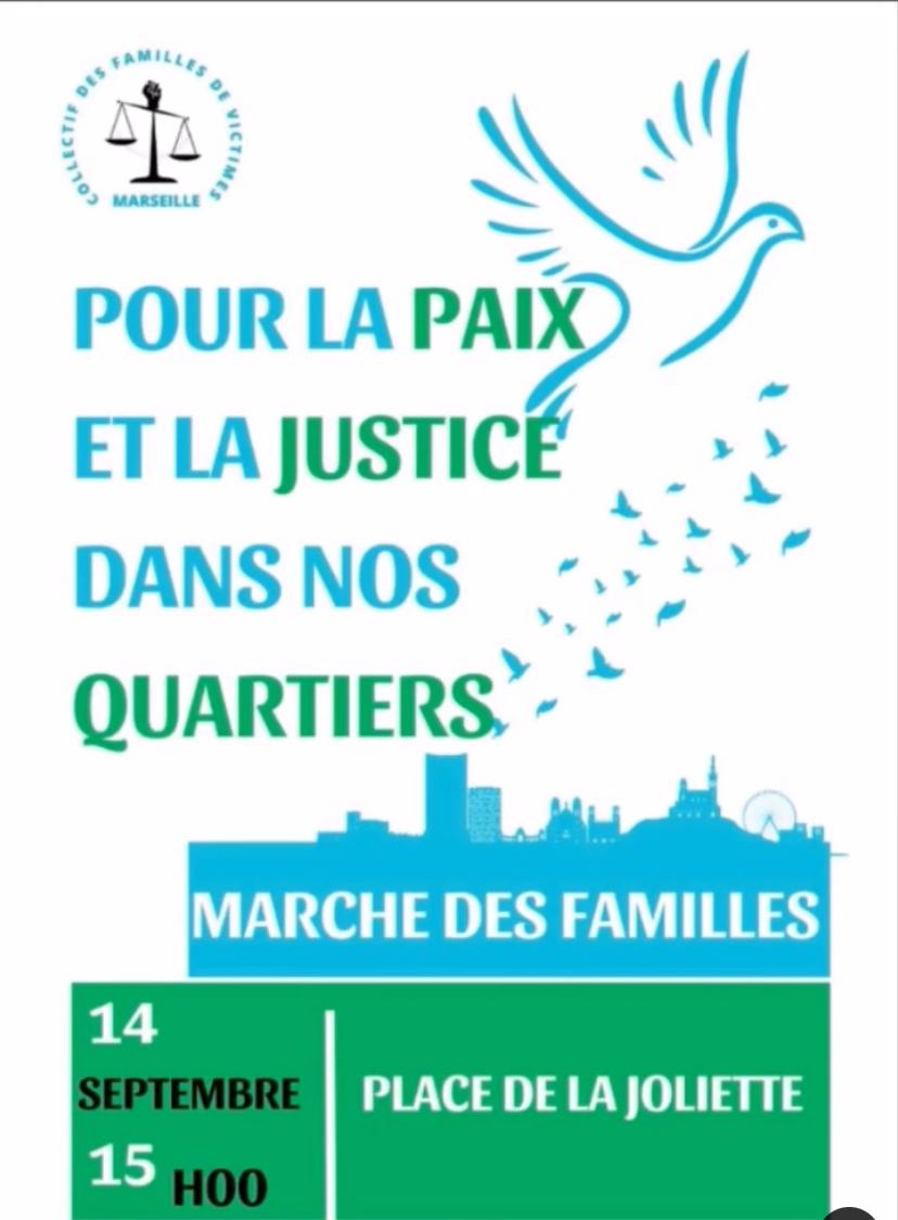 collectifdesfa1's tweet photo. Une date à ne pas rater
Venez nombreux marchés au côtés des familles combattantes
Le SAMEDI 14 SEPTEMBRE À 15H  
A LA PLACE DE LA JOLIETTE
On compte sur vous et vôtres présences
#marseille13 #assassinat #justicepourtous
#collectifdesfamilles
#paixetjustice #viralreels https://t.co/38KkSTTz3n