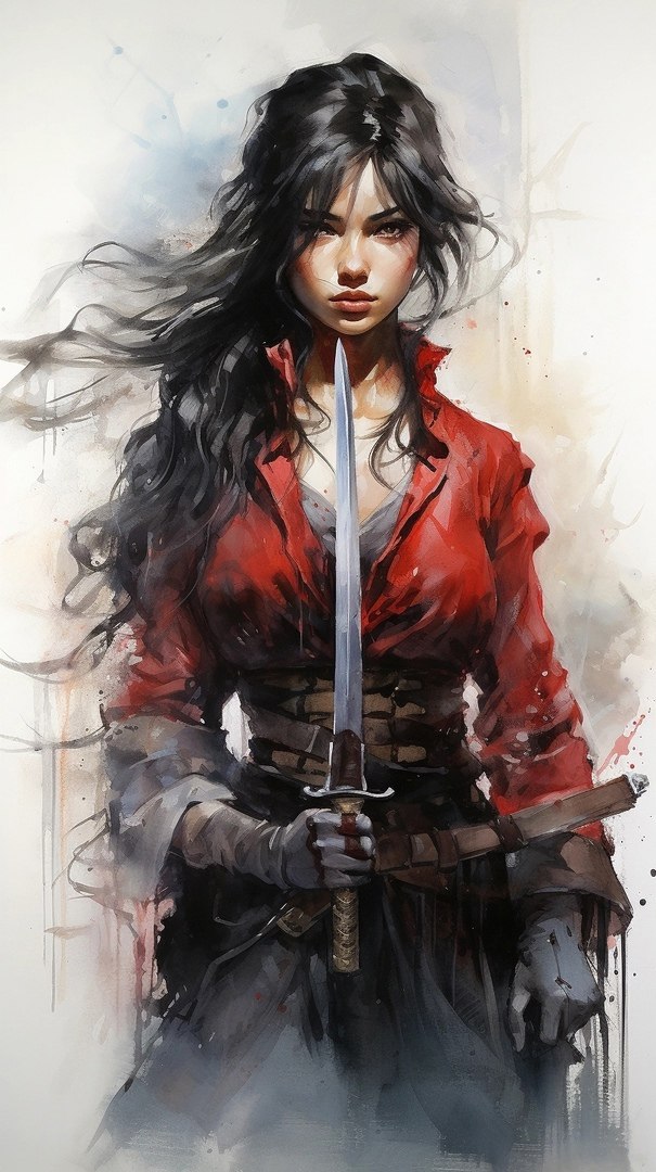 JmMidjourn2617's tweet photo. beautiful lady duelist ::1 on a painting, in the style of dieselpunk, realistic watercolors, walter langley, noir comic art, pyotr konchalovsky, traditional color scheme, fujifilm gw690iii —ar 9:16 —v 5.2
#digitalpainting #characterdesign #drawings #cartoon #photosh
#aiart https://t.co/tJOhchQYBk