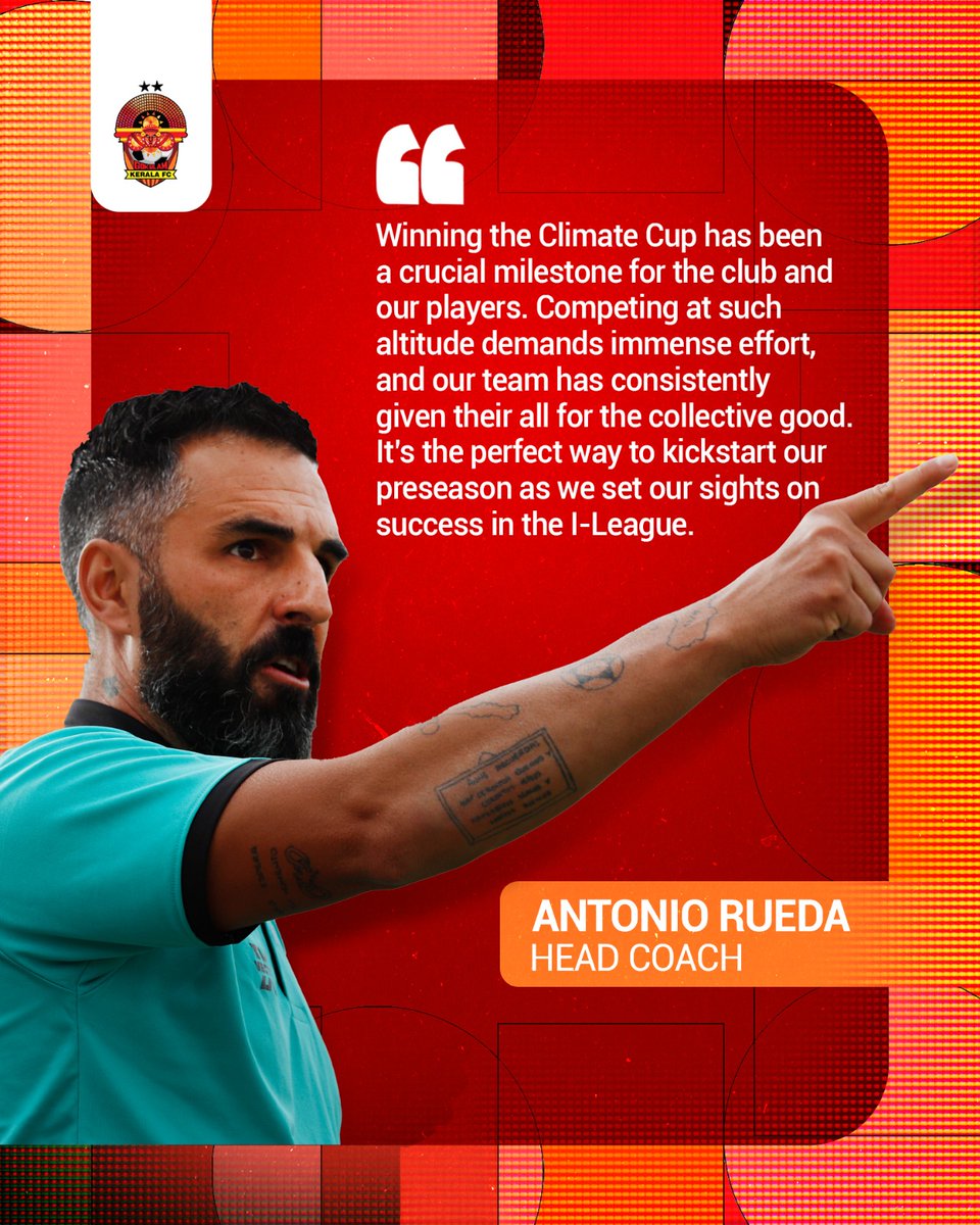 GokulamKeralaFC's tweet photo. Coach's Thoughts After Climate Cup Glory🏆

#GKFC #malabarians #climatecup #climatecup2024 #climatecuple https://t.co/raoodcm3aa