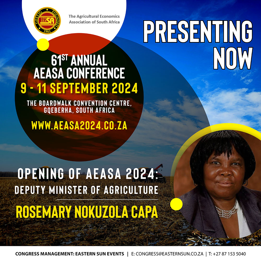 Agricultural Economics Association of SA (@aeasa_levsa) on Twitter photo Opening of #AEASA2024: Deputy Minister of Agriculture! Expressing her appreciation for the Agricultural Economist profession and the value it brings to the Agricultural fraternity! <a href="/ARCSouthAfrica/">ARC South Africa 🇿🇦</a> <a href="/NAMCsoeZA/">National Agricultural Marketing Council</a> Opening of #AEASA2024: Deputy Minister of Agriculture! Expressing her appreciation for the Agricultural Economist profession and the value it brings to the Agricultural fraternity! <a href="/ARCSouthAfrica/">ARC South Africa 🇿🇦</a> <a href="/NAMCsoeZA/">National Agricultural Marketing Council</a>