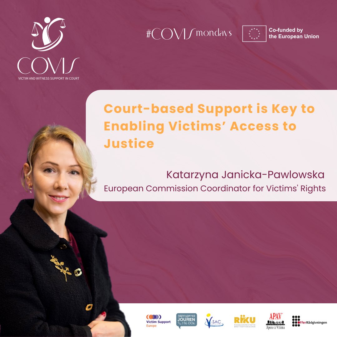 Victim Support at Court (@vsac_ireland) on Twitter photo Katarzyna Janicka-Pawlowska, <a href="/EU_Commission/">European Commission</a> Coordinator for Victims' Rights, at the upcoming #COVISConference! REGISTER for virtual attendance: vse-form.typeform.com/to/M8B6i1xs
<a href="/brottsofferjour/">Brottsofferjouren Sverige</a> <a href="/VictimSupportEU/">Victim Support Europe</a> @APAV_Online <a href="/rikosuhrit/">Rikosuhripäivystys</a> <a href="/offer_danmark/">Offerrådgivningen</a> <a href="/Europarl_EN/">European Parliament</a> @HU24EU #COVIS Katarzyna Janicka-Pawlowska, <a href="/EU_Commission/">European Commission</a> Coordinator for Victims' Rights, at the upcoming #COVISConference! REGISTER for virtual attendance: vse-form.typeform.com/to/M8B6i1xs
<a href="/brottsofferjour/">Brottsofferjouren Sverige</a> <a href="/VictimSupportEU/">Victim Support Europe</a> @APAV_Online <a href="/rikosuhrit/">Rikosuhripäivystys</a> <a href="/offer_danmark/">Offerrådgivningen</a> <a href="/Europarl_EN/">European Parliament</a> @HU24EU #COVIS