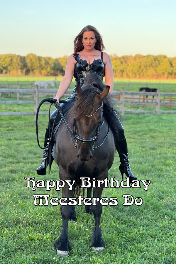 Happy birthday to our sadistic and beloved mistress Do. 🥳

<a href="/MeesteresDo/">Meesteres Do</a>