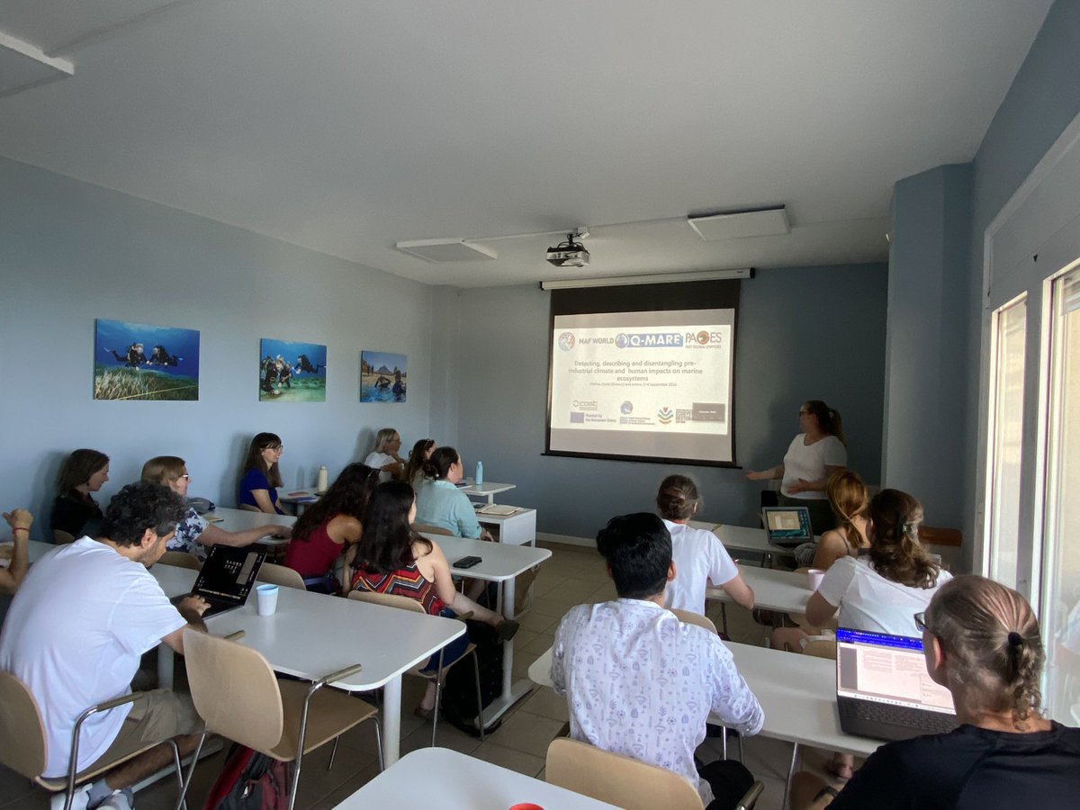 ruththurstan's tweet image. Last week I had the pleasure of learning about different approaches to understanding past #marine ecosystems. thanks to the organisers @kagiadi @PastOceans, Tatiana Theodoropoulou, funders @maf_world @Q_MAREwg & contributors! @ExeterMarine @UniExeCEC