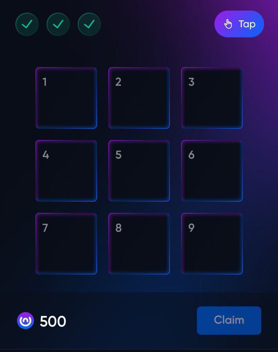 cleverowes's tweet image. 📣 ONUS Tap Tap Tap 0️⃣9️⃣/0️⃣9️⃣
📣 Daily code
➕ Code 1 ➡️5️⃣1️⃣2️⃣3️⃣
➕ Code 2 ➡️7️⃣8️⃣4️⃣9️⃣
➕ Code 3 ➡️6️⃣9️⃣2️⃣
❗️You must enter the codes in three steps
#Onus #dailycode