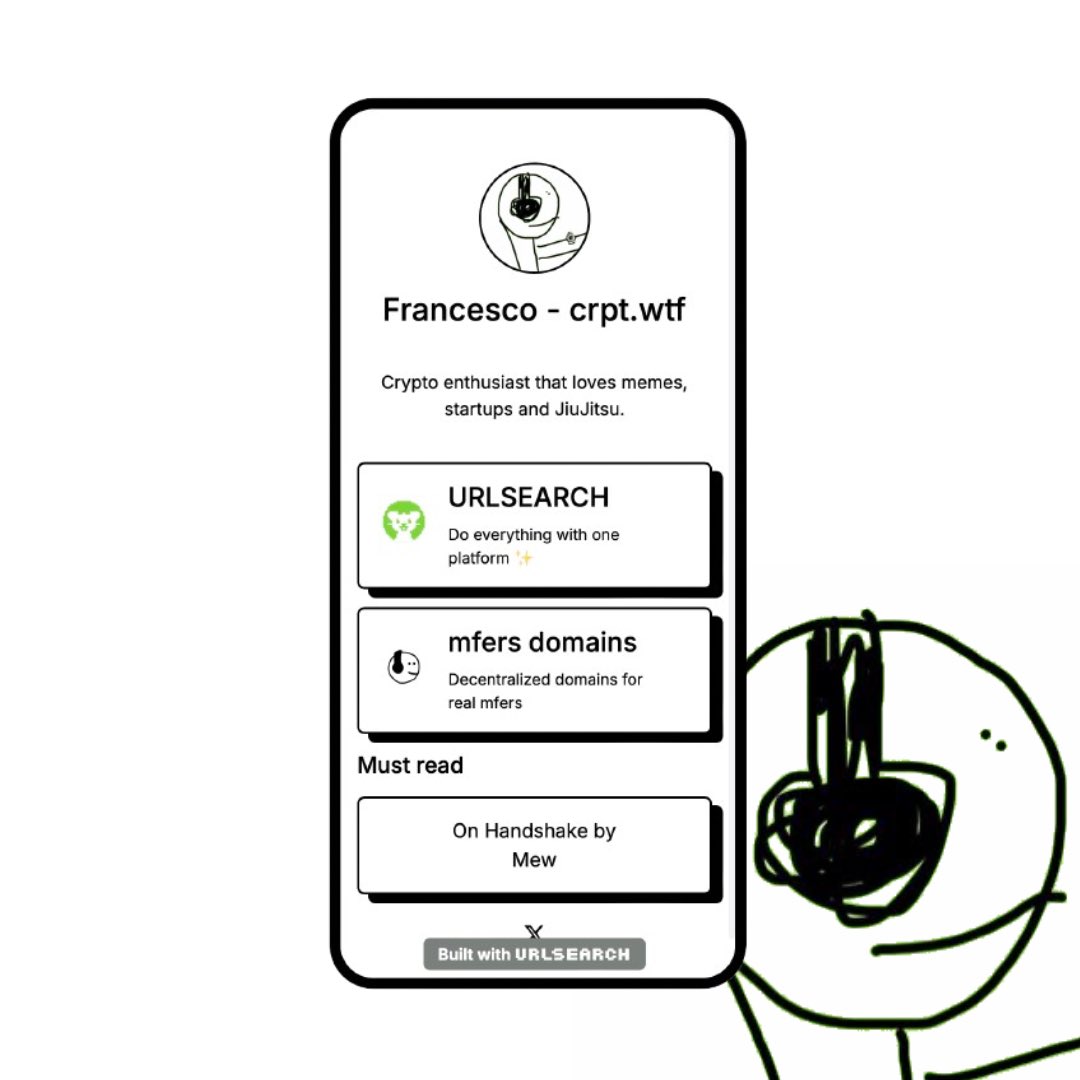 gordondecraft's tweet image. I created a minimalist Biolink using URLSEARCH. Visit urlsear.ch and create yours ⚡️