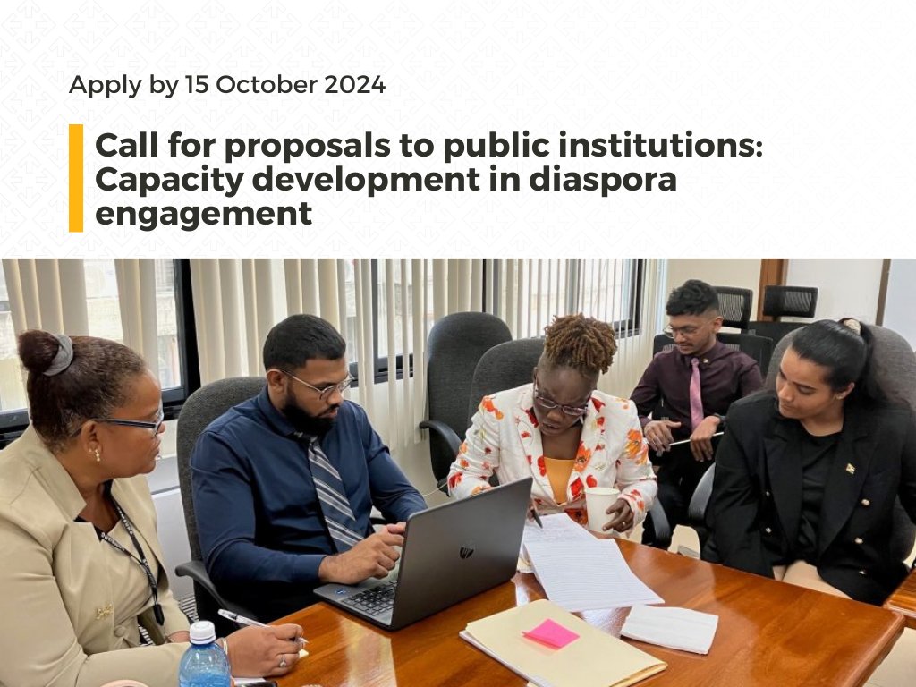Call for proposals by 15 October 2024 📢 Capacity development in diaspora engagement to public institutions of partner countries

The European Union Global Diaspora Facility (EUDiF) reopens its Capacity Development Lab for partnership projects with public institutions.

🔗 Read
