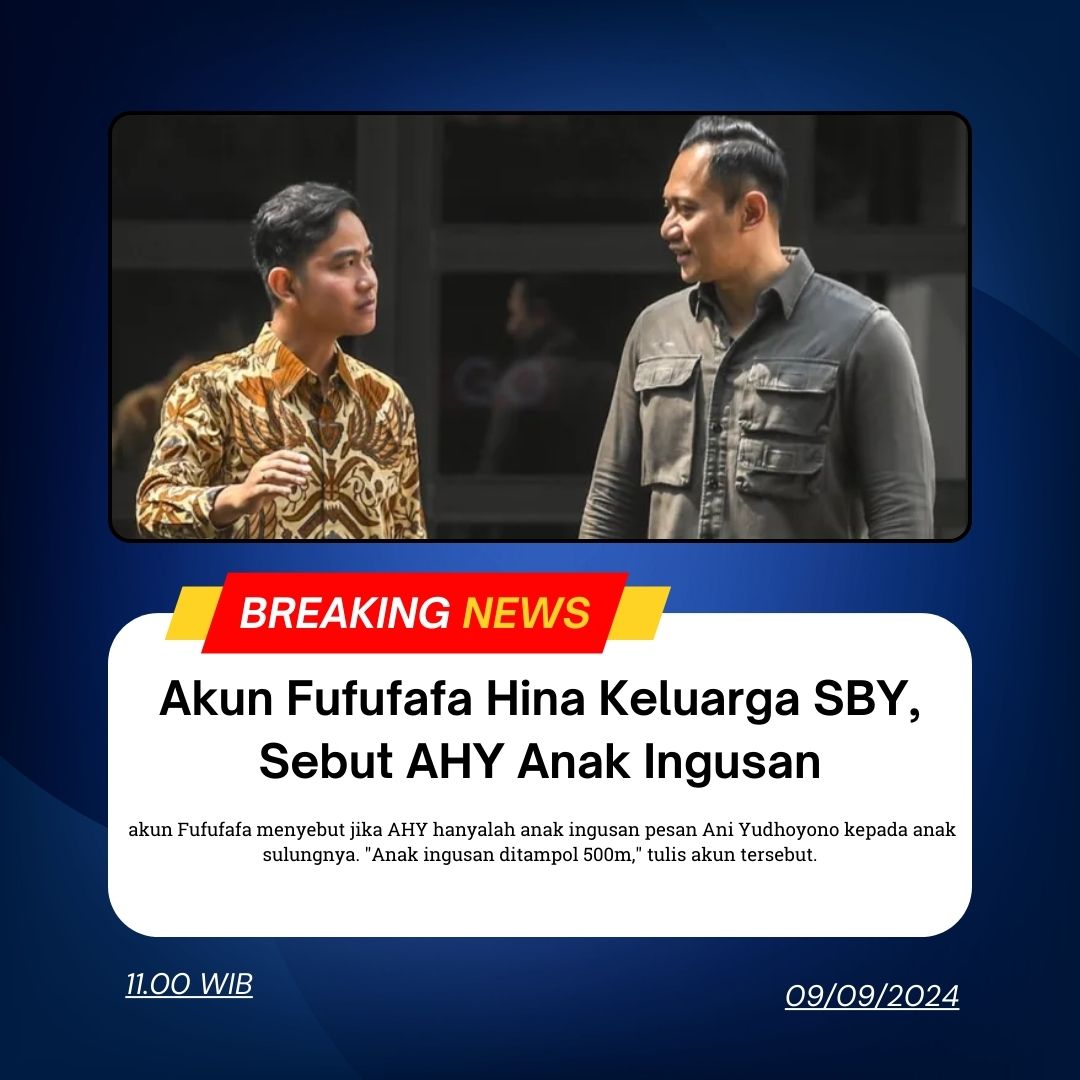 nathiraaryani's tweet photo. Hina keluarga presiden ke 6 dan ngatain anak nya bocah ingusan padahal sendiri nya juga🤣🤣 
#fufufafa
#Gibran https://t.co/z6n91Dqvs7