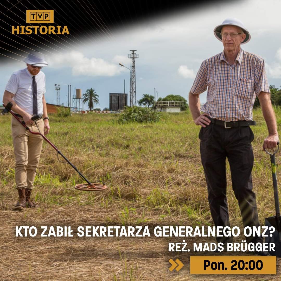 🩸 Jakie są fakty w sprawie tajemniczej śmierci Daga Hammarskjölda, sekretarza generalnego ONZ?

✈ Ponad 60 lat od katastrofy znany duński dziennikarz i reżyser - Mads Brügger oraz prywatny detektyw - Göran Björkdahl, postanawiają zbadać sprawę. 🔎 Jaki będzie wynik śledztwa?