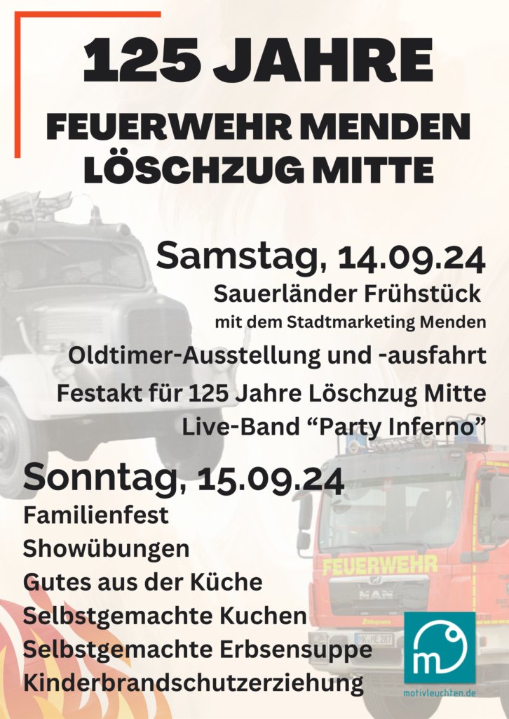 ffmenden's tweet photo. 125 Jahre Löschzug Mitte – das Jubiläumsfest https://t.co/NIA5MGHc6S https://t.co/yNoGaPk0Al