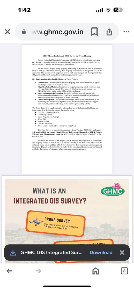 To carry out GIS survey, onus of providing information is on the citizens. Does it mean that the  civic agency lack that data? Ideally, the information with the civic agency , should be verified with the citizens. More so, focus should be on status of public utilities.