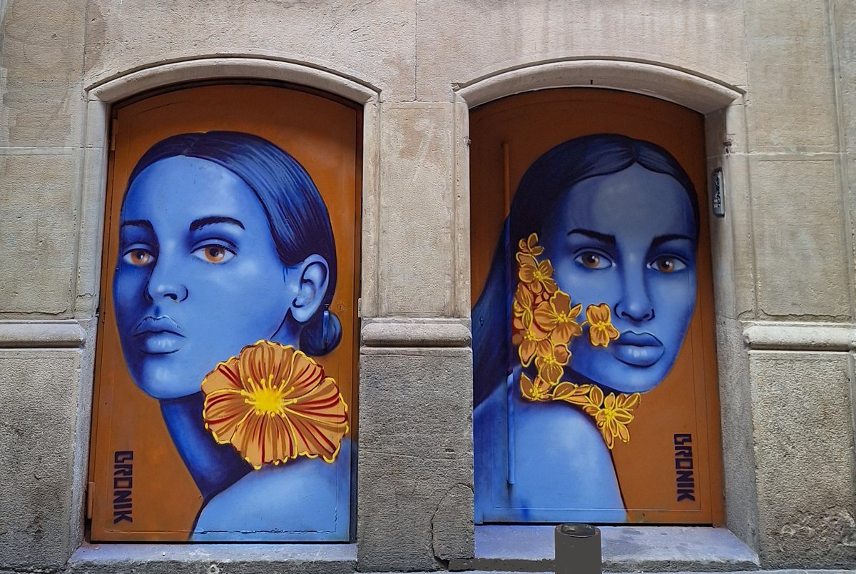 CollectiuRonda's tweet photo. Els ulls oberts i la mirada ferma…
Moltes gràcies a l’artista #Bronik per fer de la contemplació de les portes d’accés del nostre despatx del carrer Sant Pere Més Alt un moment de gaudi! #StreetArt #graffiti https://t.co/qGV5H7Jgvj