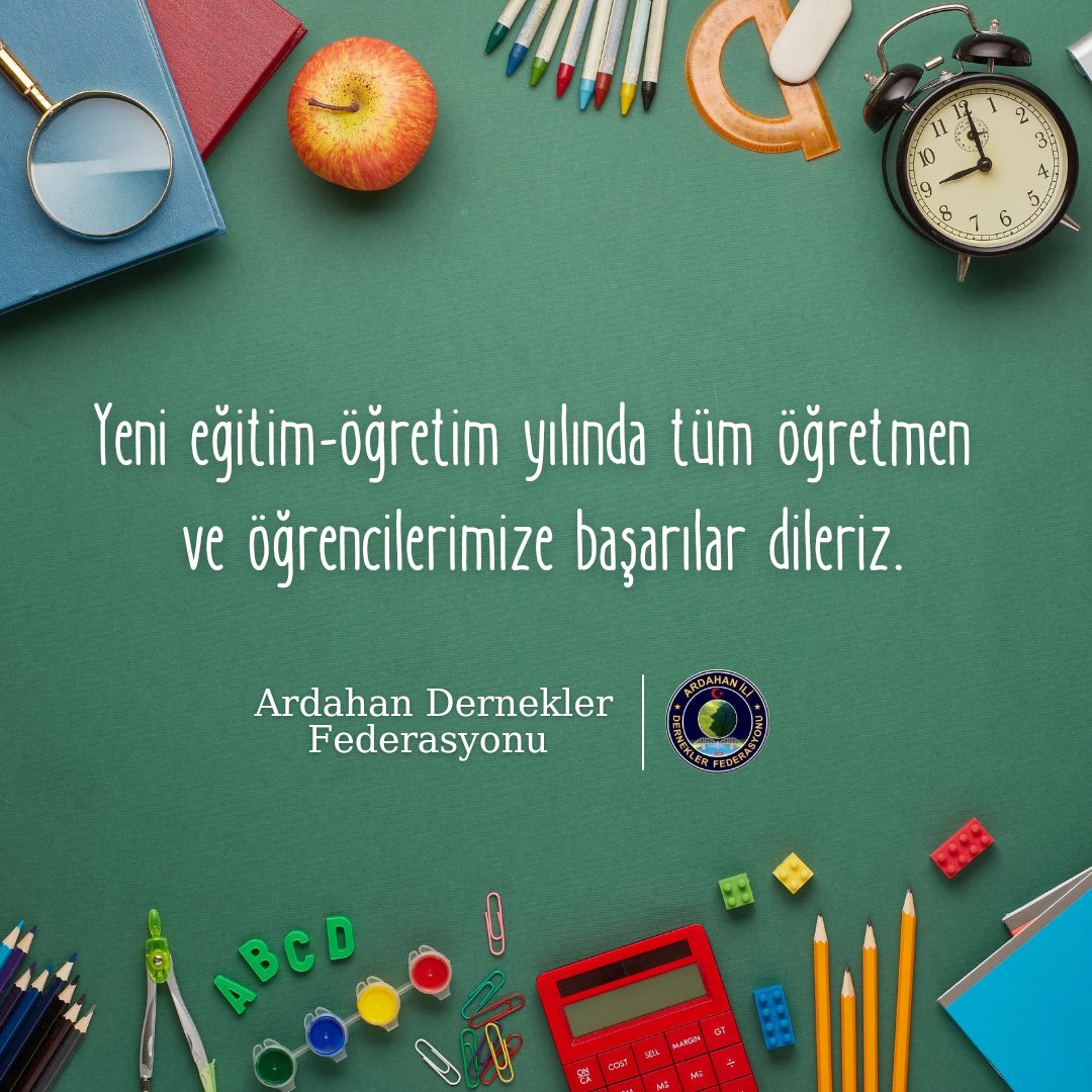 arda_fed75's tweet photo. 2024-2025 Eğitim ve Öğretim Yılı’na büyük bir heyecan ve umutla adım attığımız bu dönemde, tüm öğrencilerimize, öğretmenlerimize ve velilerimize başarılar dileriz. https://t.co/3tiU2vwcqu